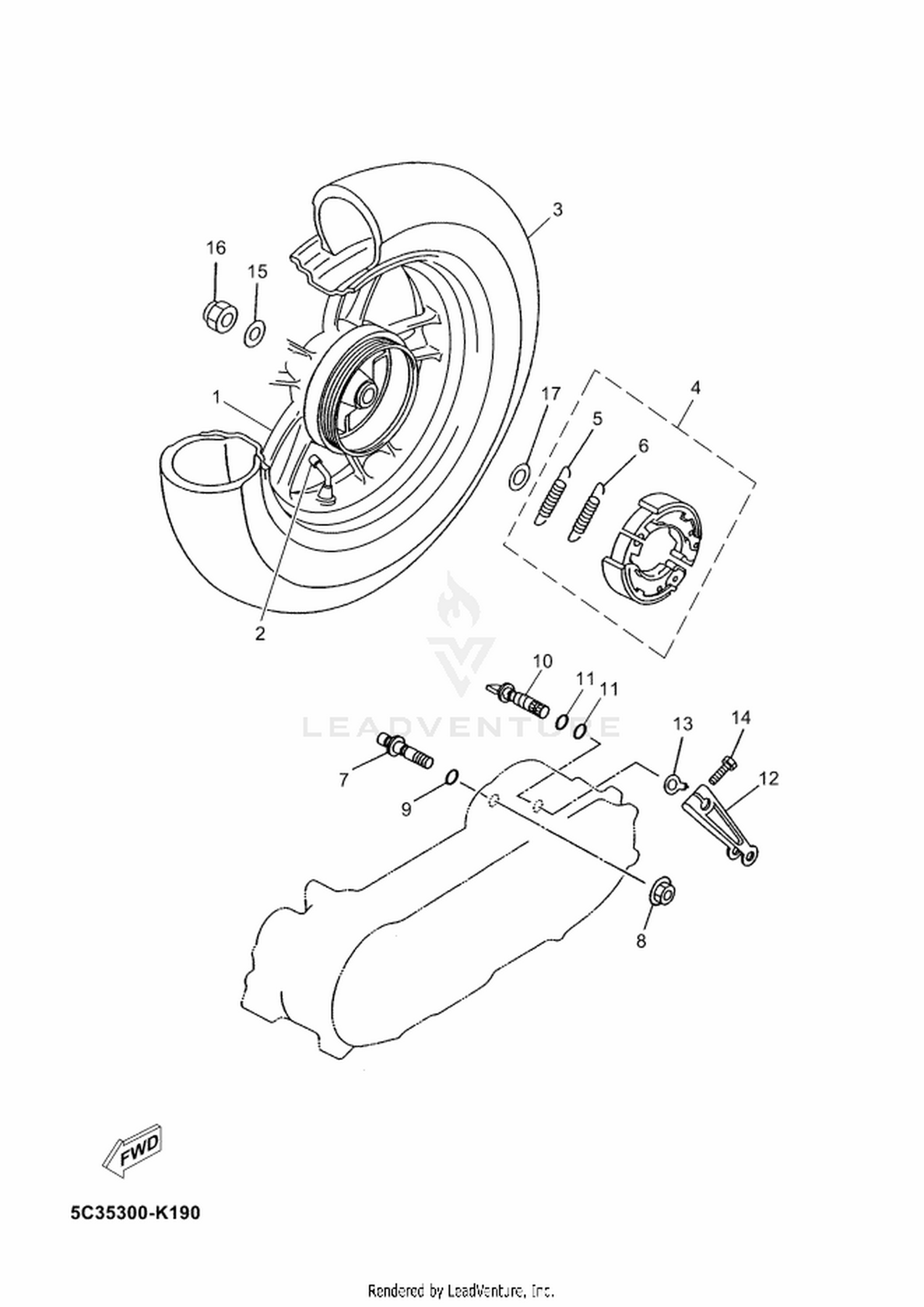 22 REAR WHEEL