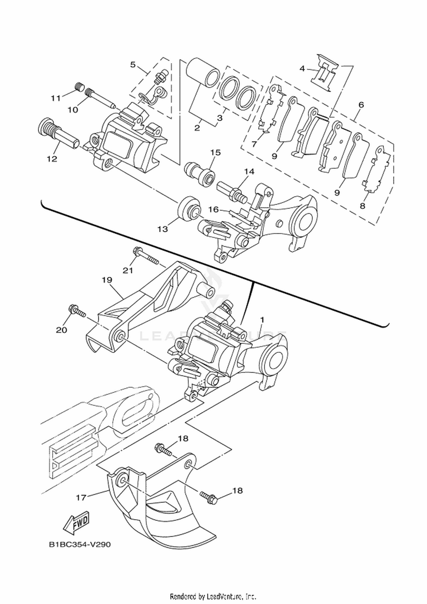 29 REAR BRAKE CALIPER