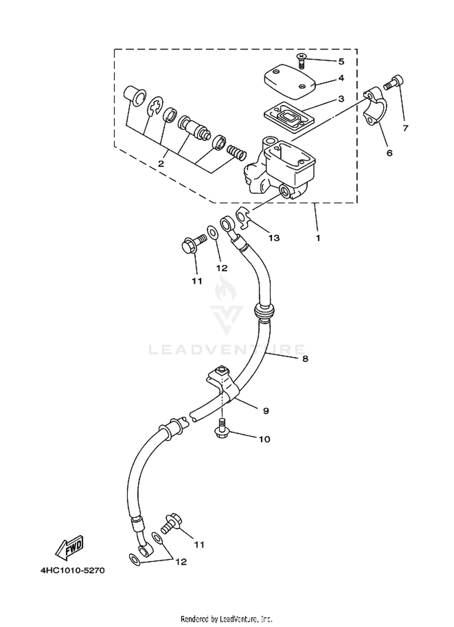 27 M. CYLINDER FOR DISK BRAKE
