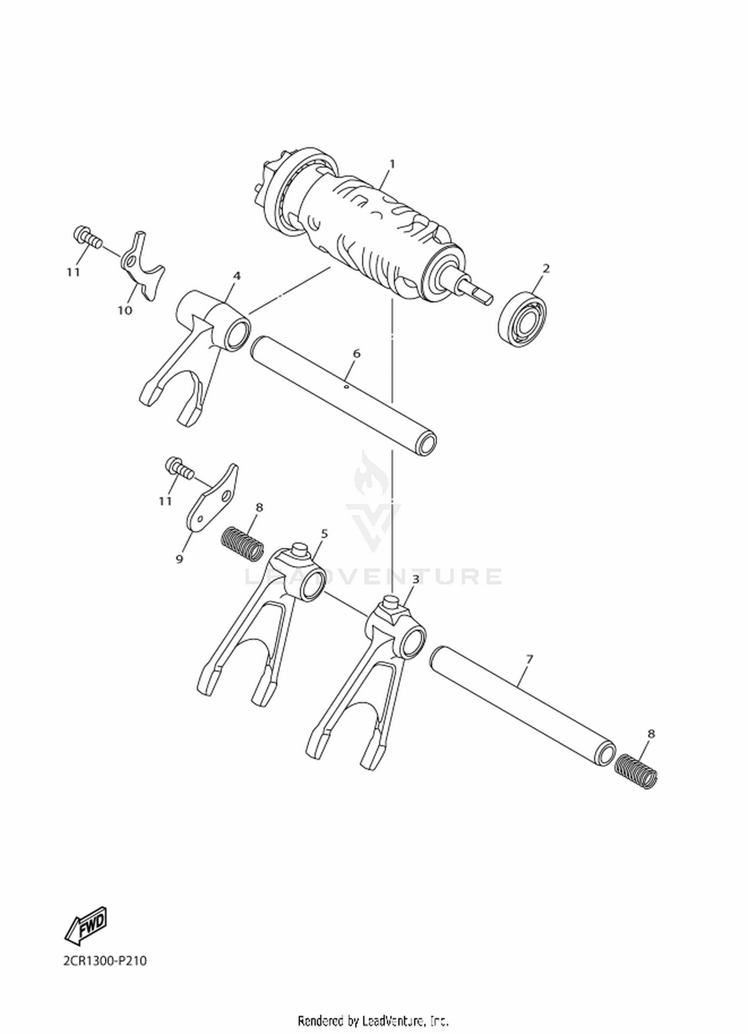 21 SHIFT CAM  FORK