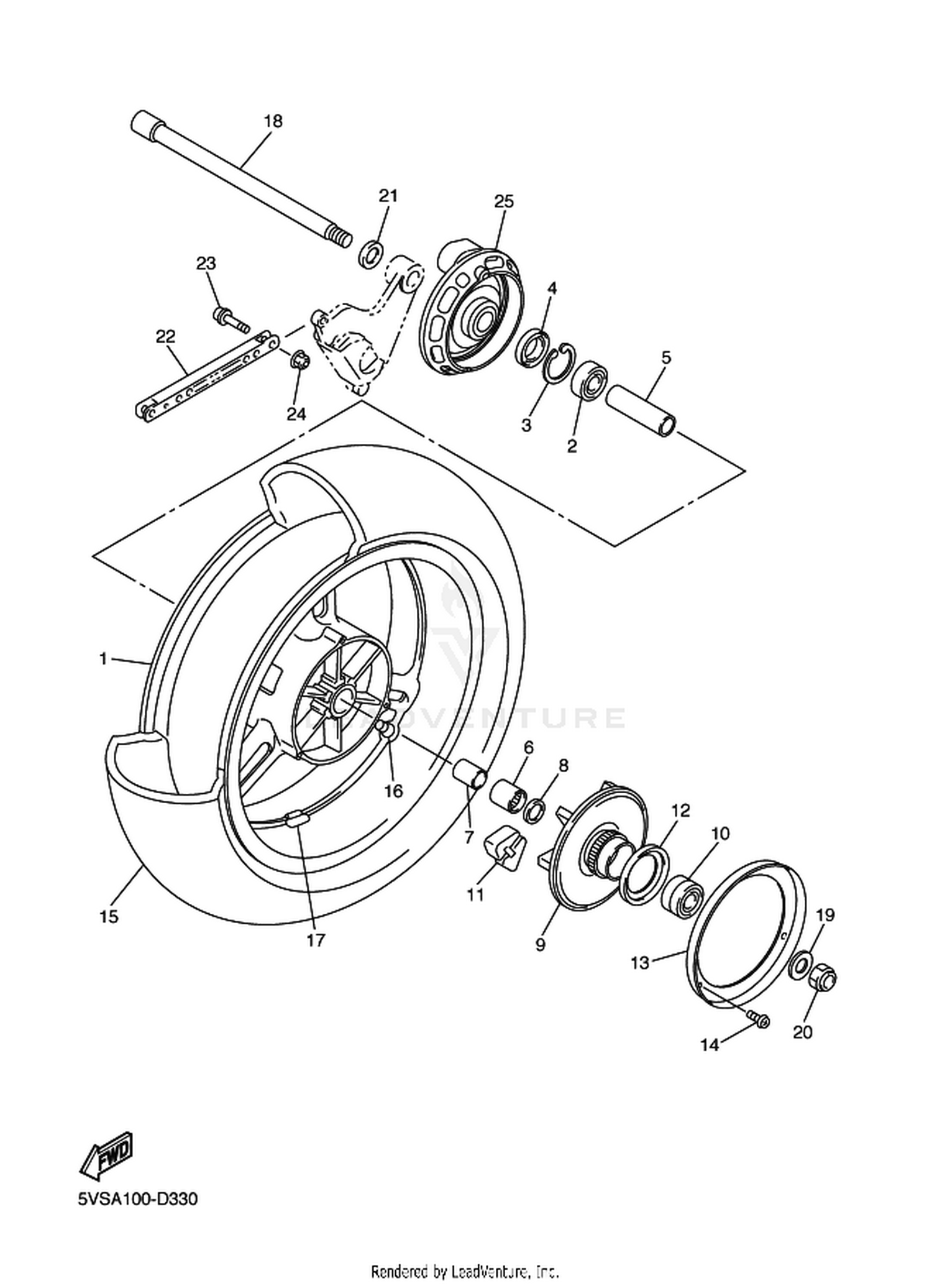 33 REAR WHEEL