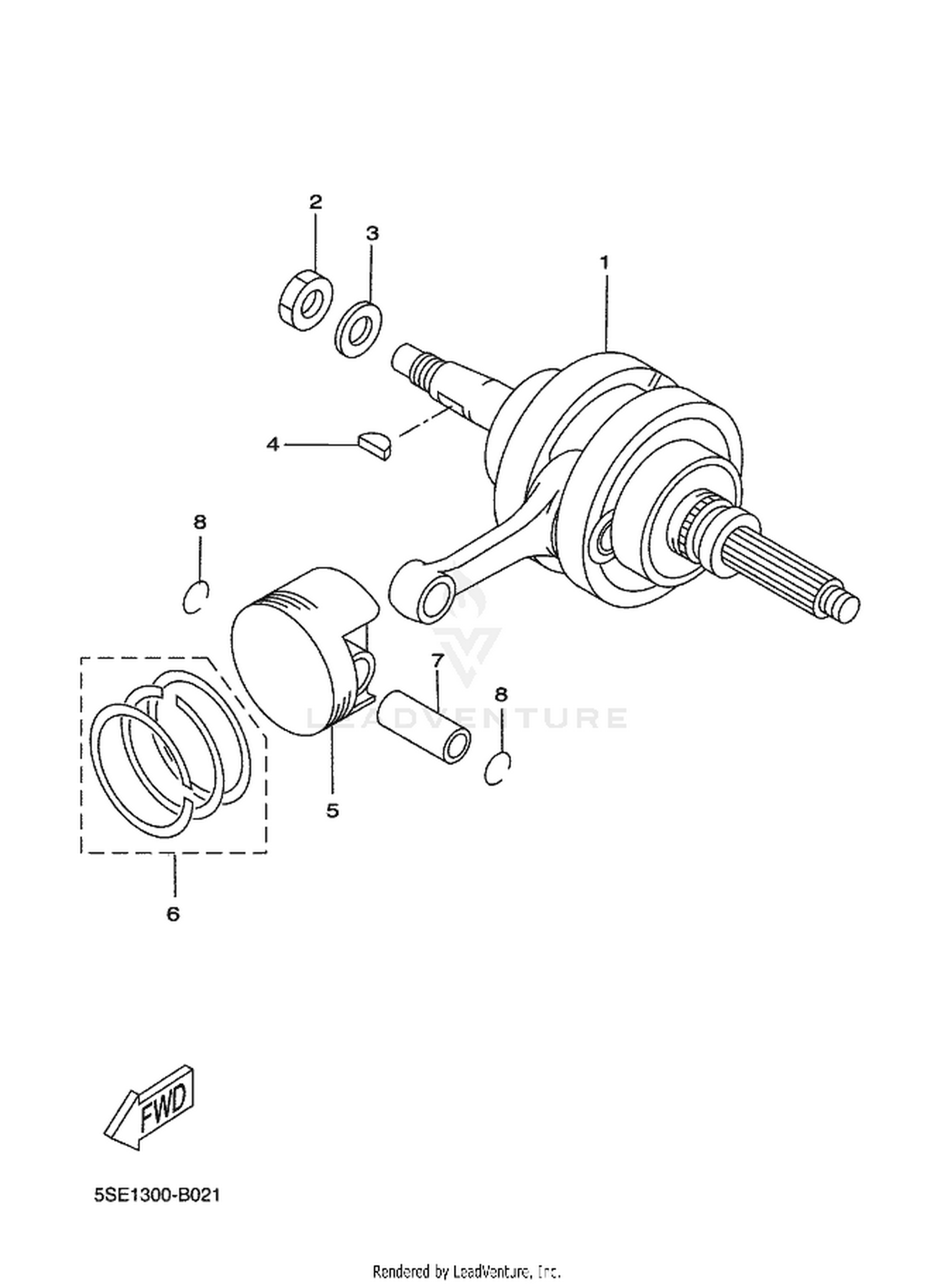 02 CRANKSHAFT  PISTON