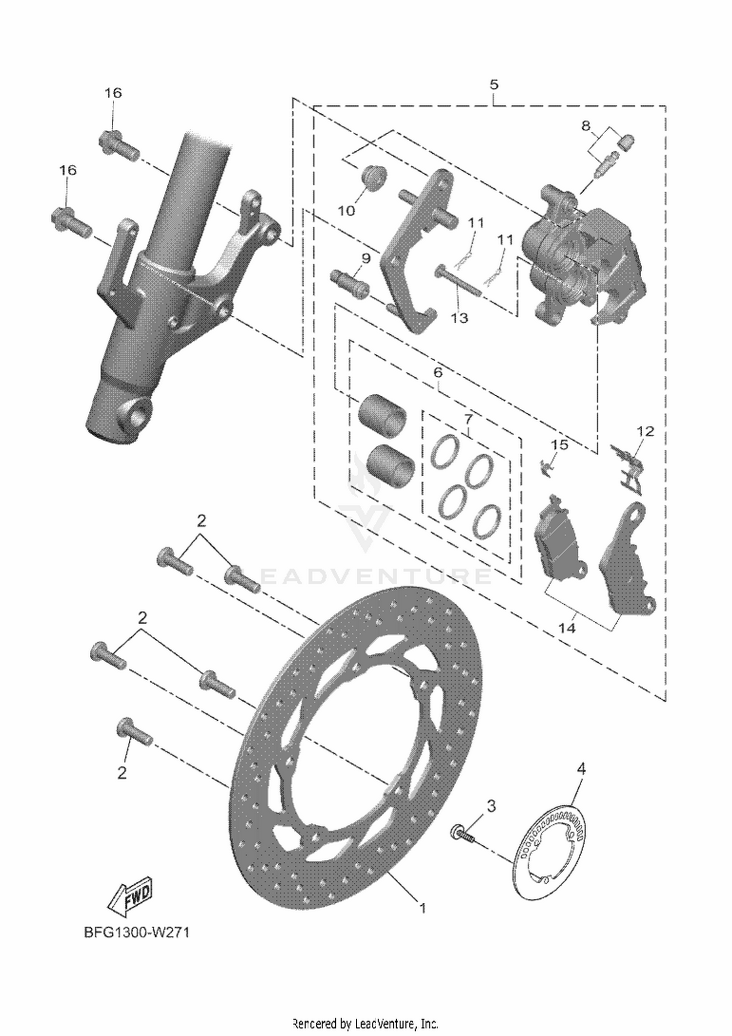 28 FRONT BRAKE CALIPER