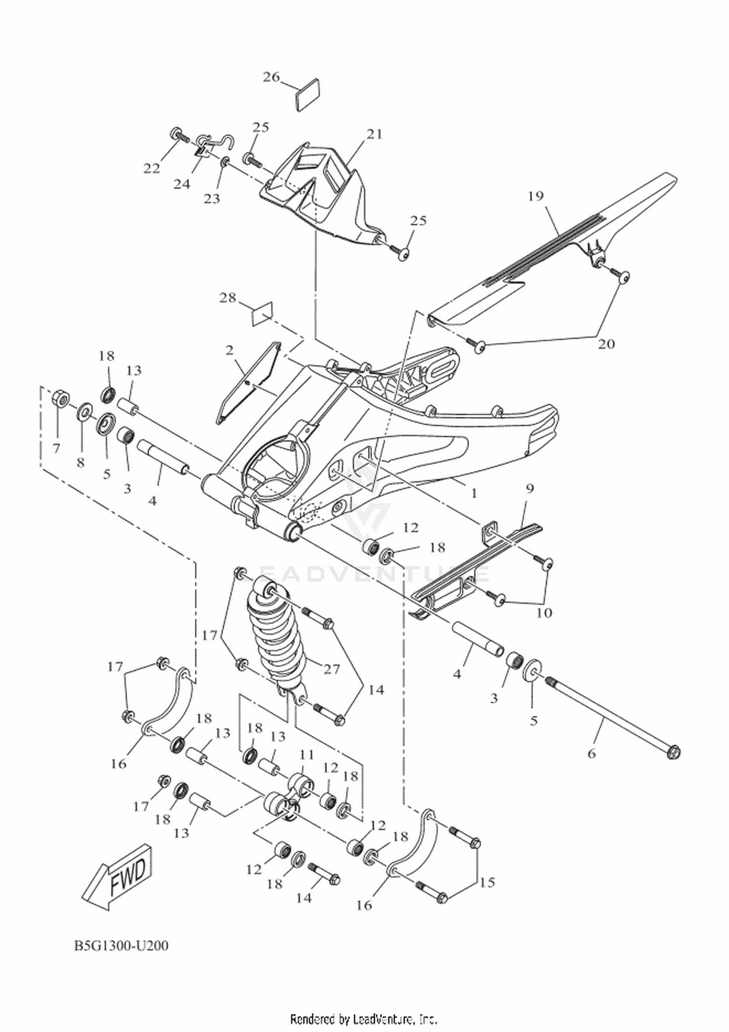 21 REAR ARM & SUSPENSION