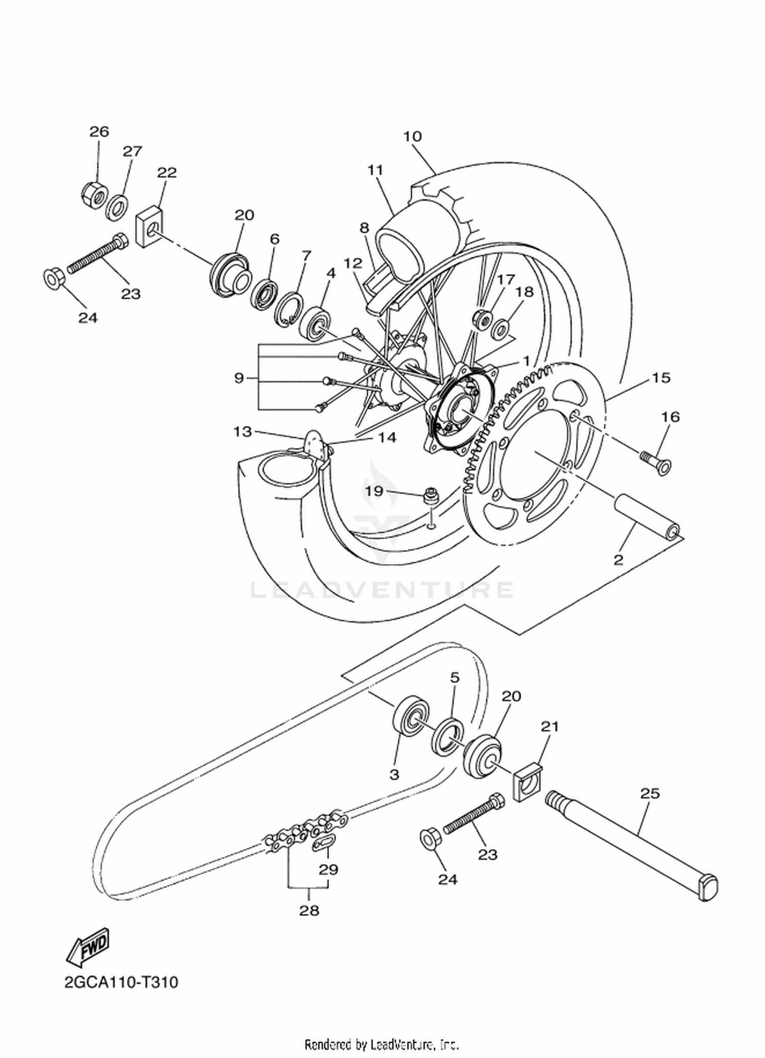 31 REAR WHEEL