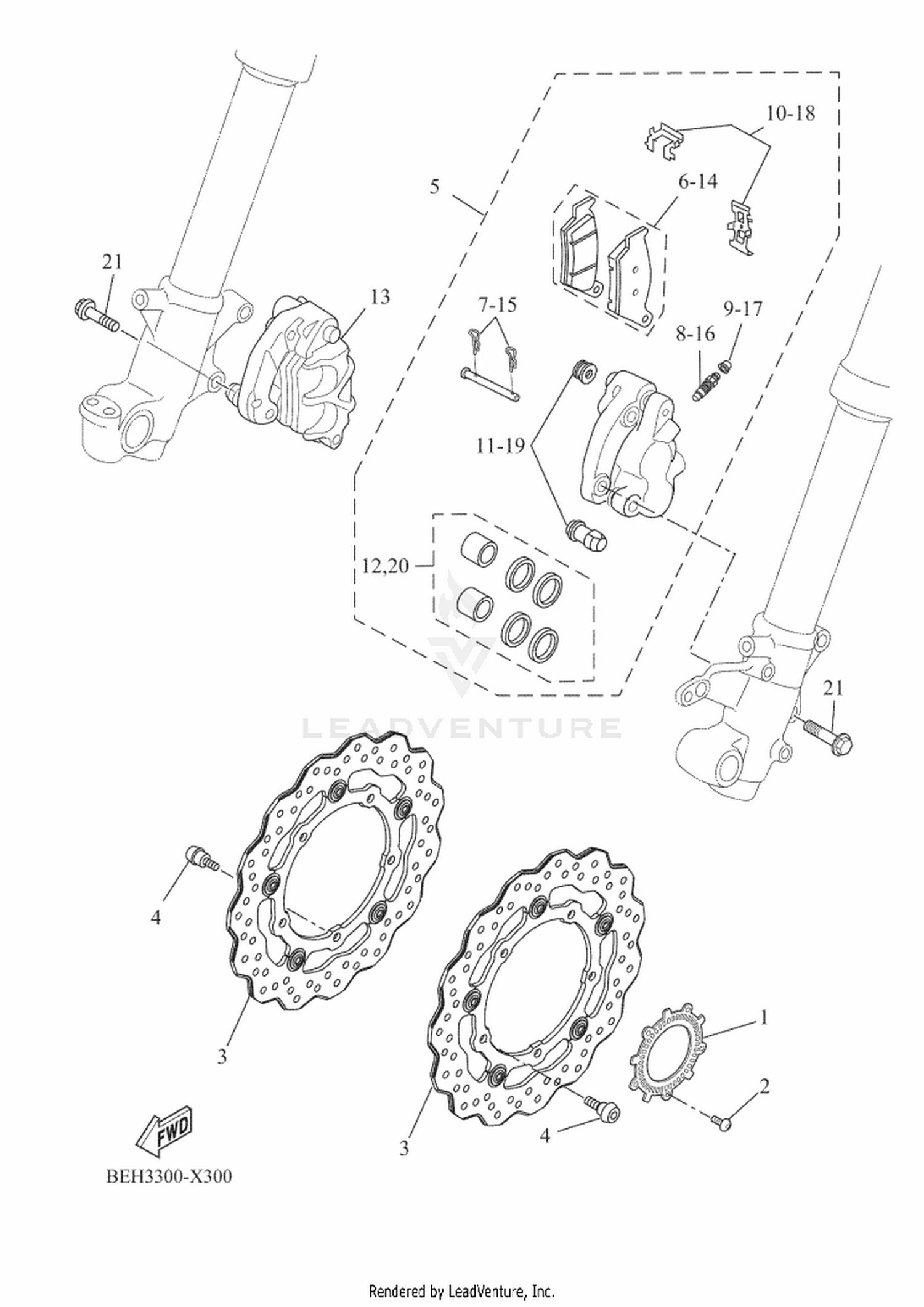 31 FRONT BRAKE CALIPER