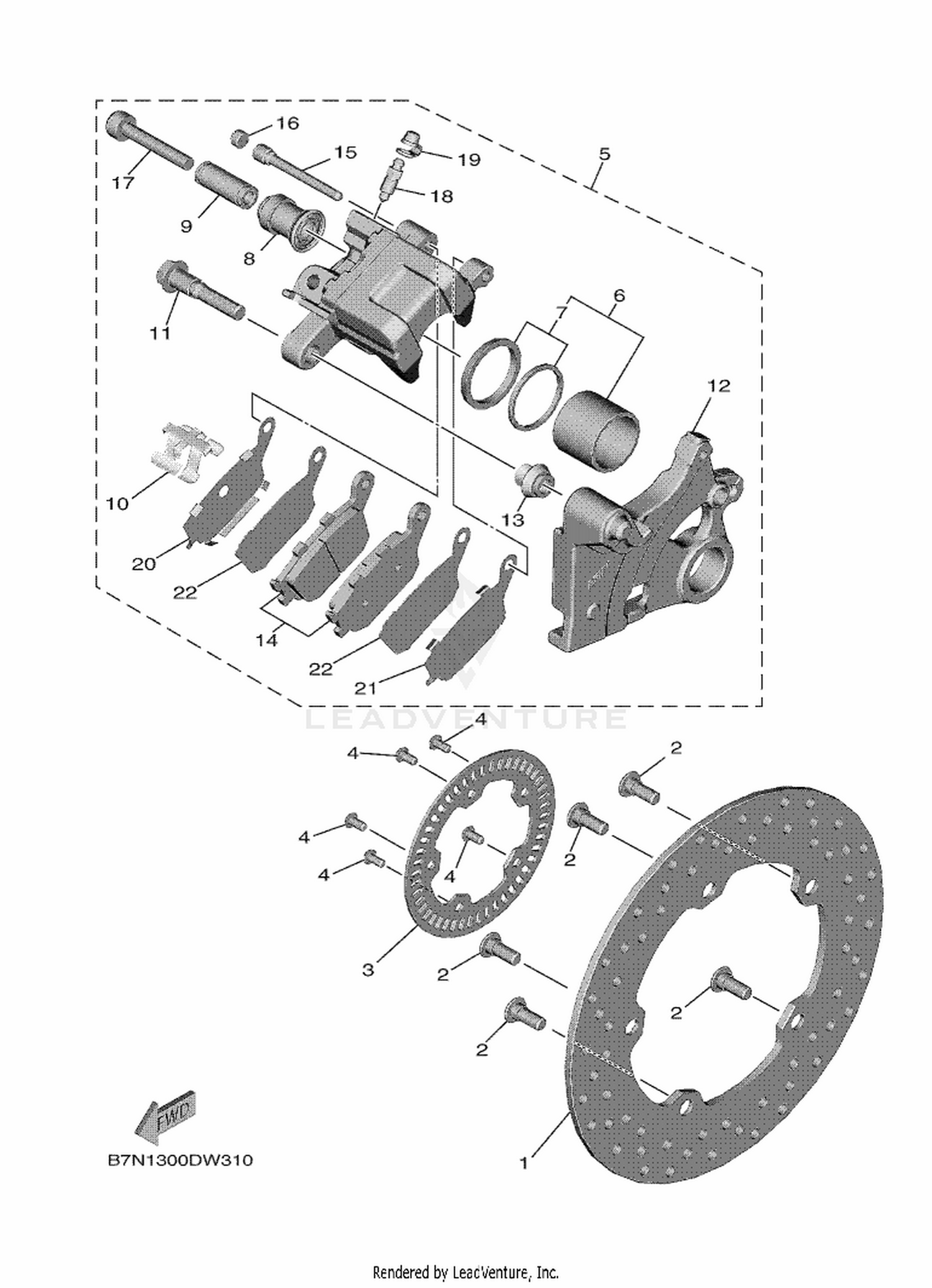 33 REAR BRAKE CALIPER