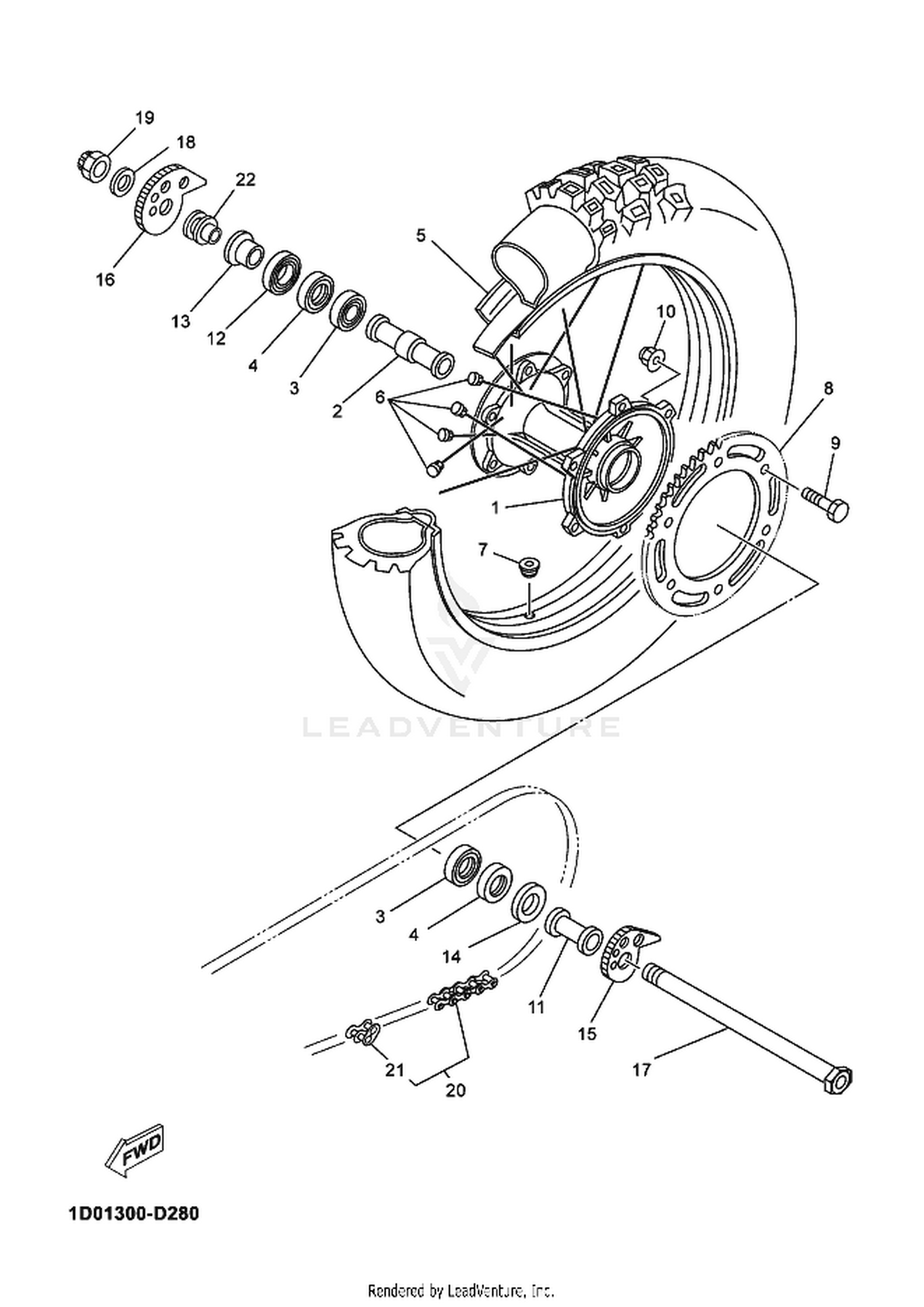 28 REAR WHEEL