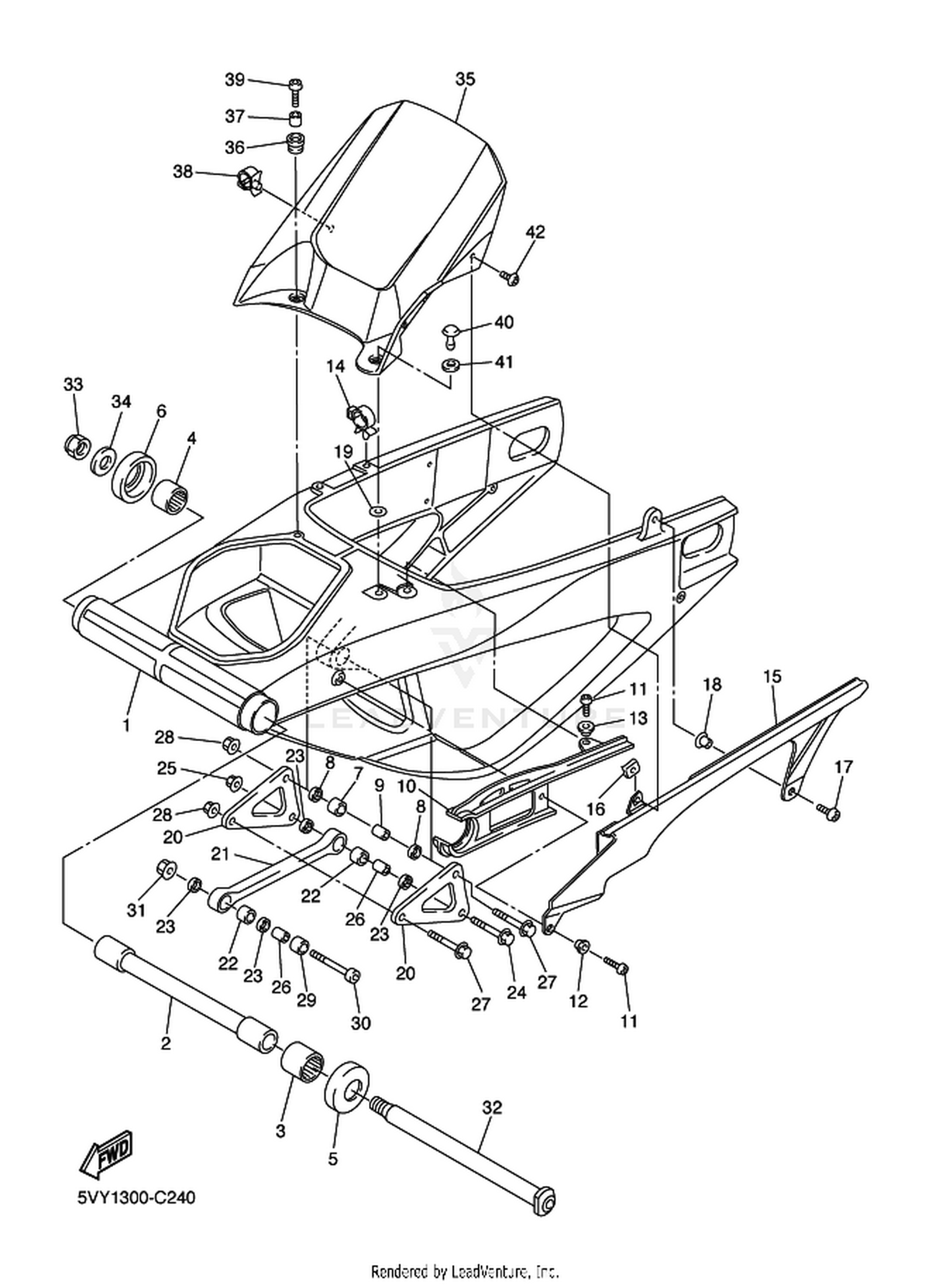24 REAR ARM