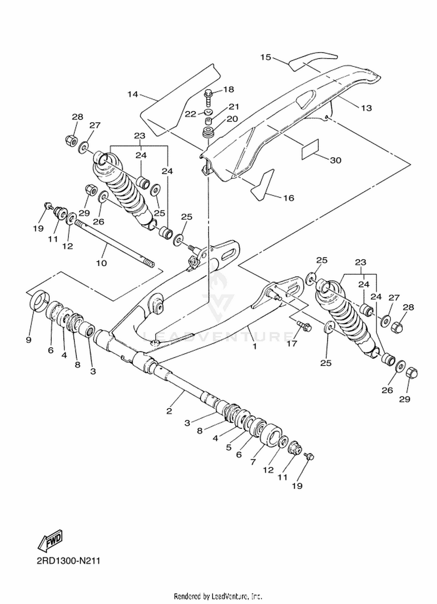 21 REAR ARM