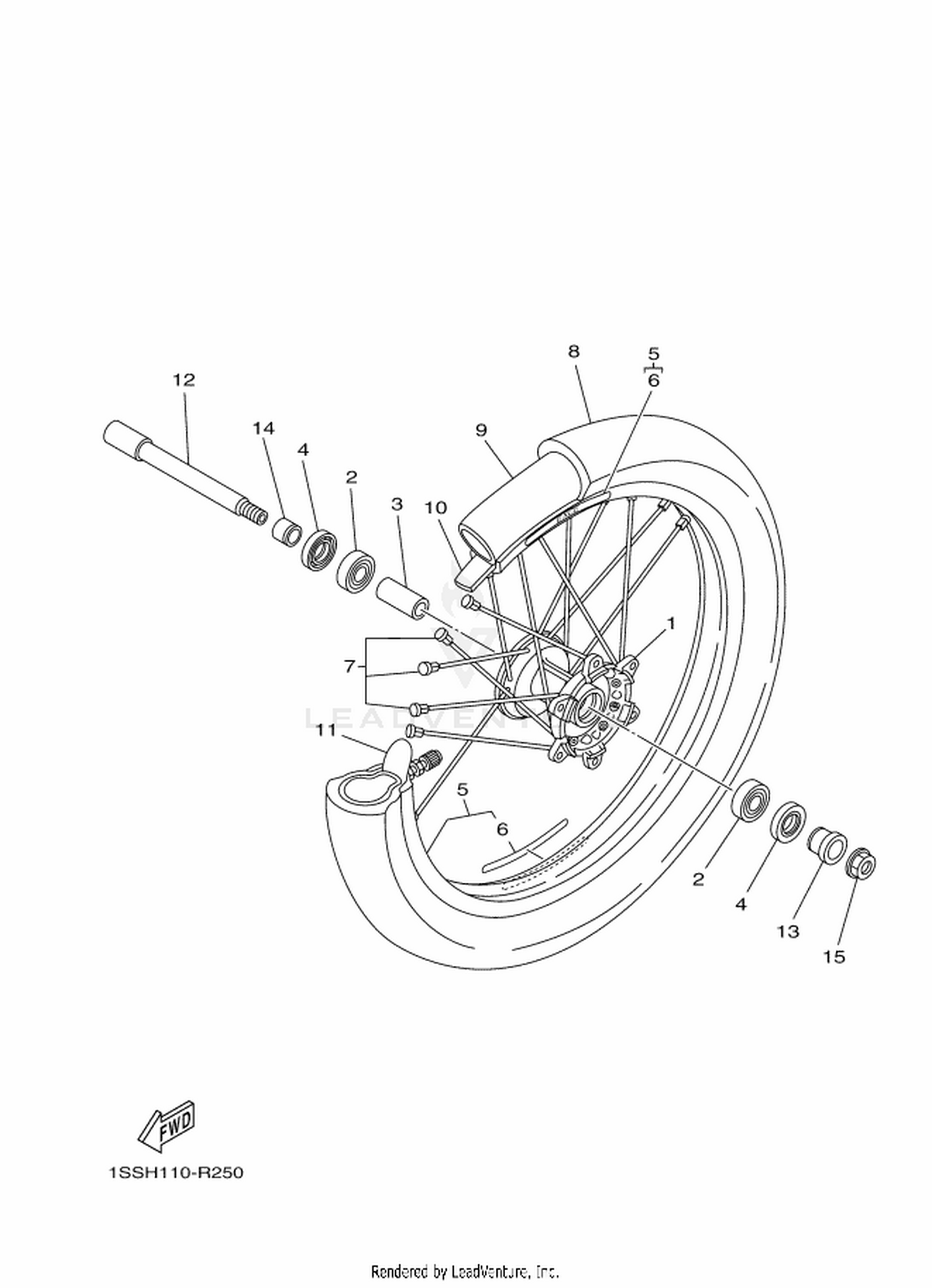 25 FRONT WHEEL