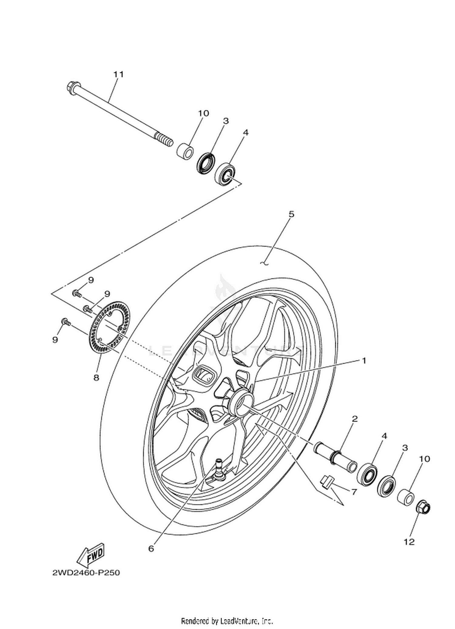26 FRONT WHEEL