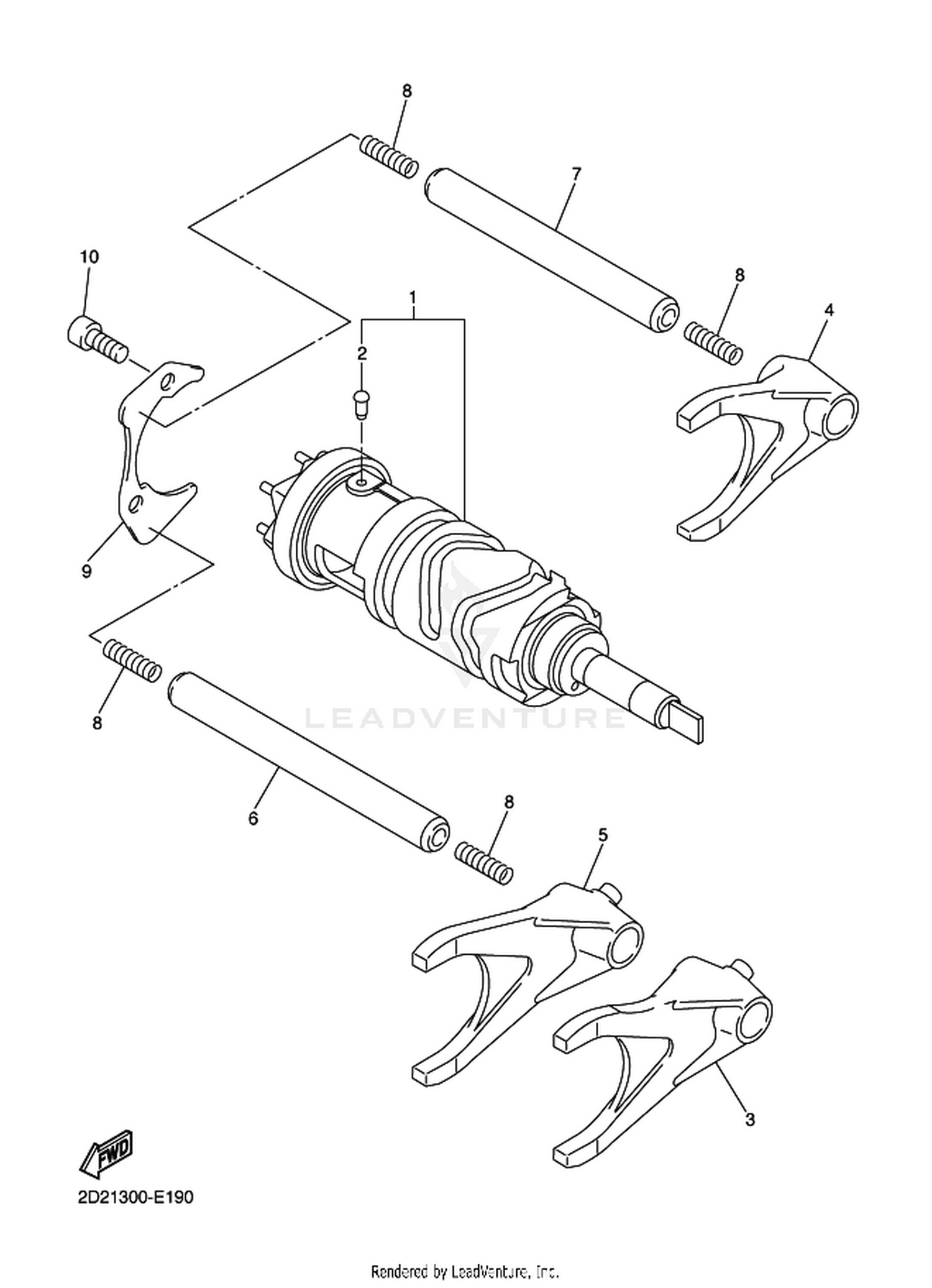19 SHIFT CAM  FORK