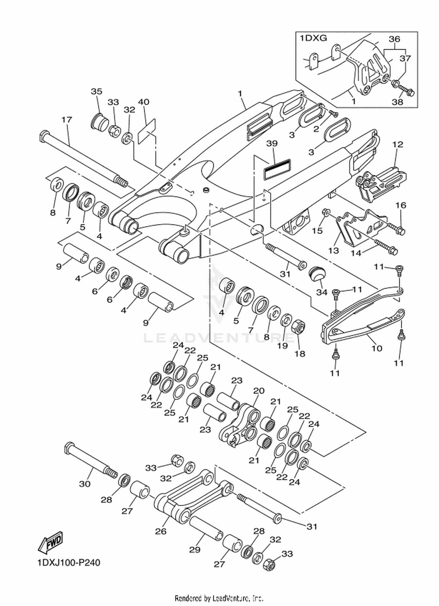 24 REAR ARM