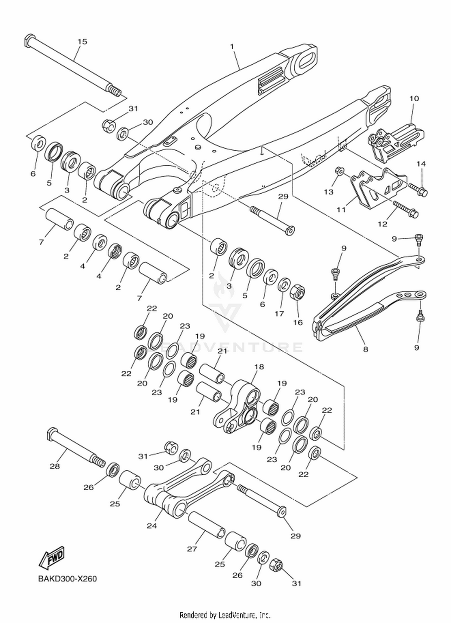26 REAR ARM