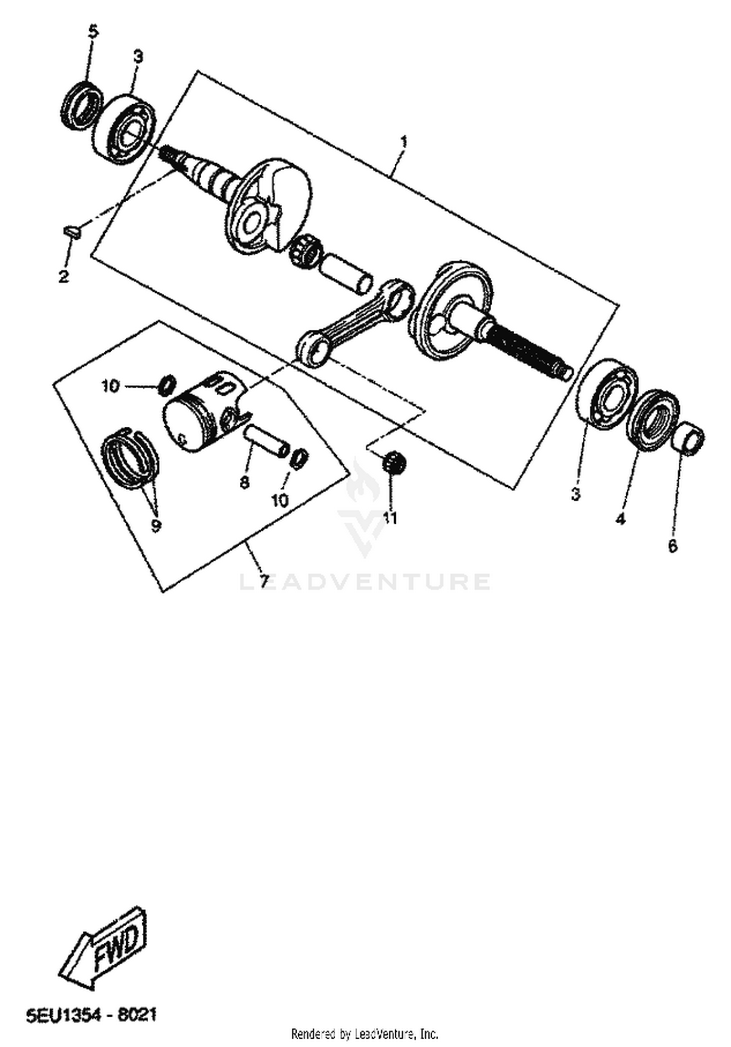 02 CRANKSHAFT  PISTON