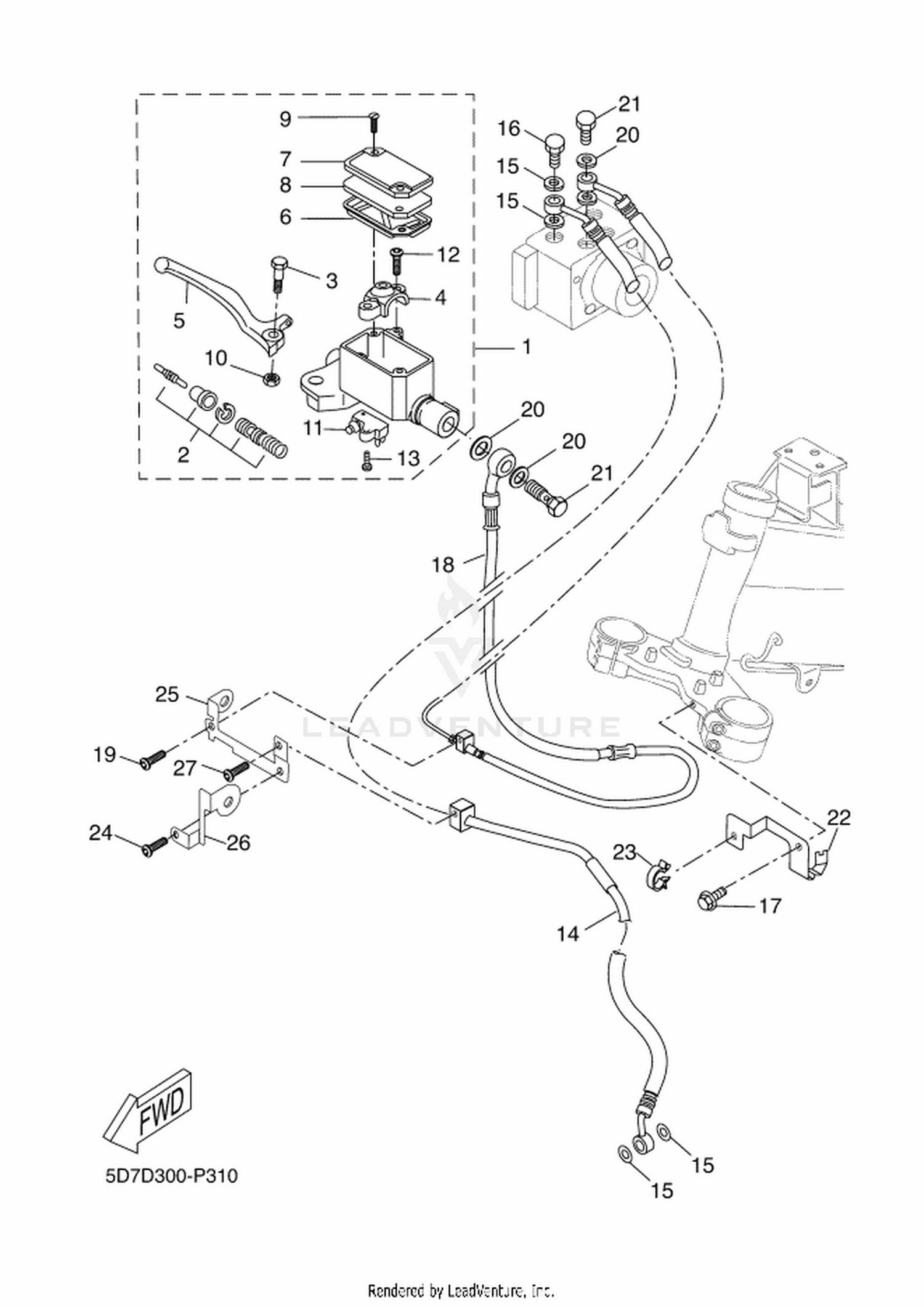 31 FRONT MASTER CYLINDER