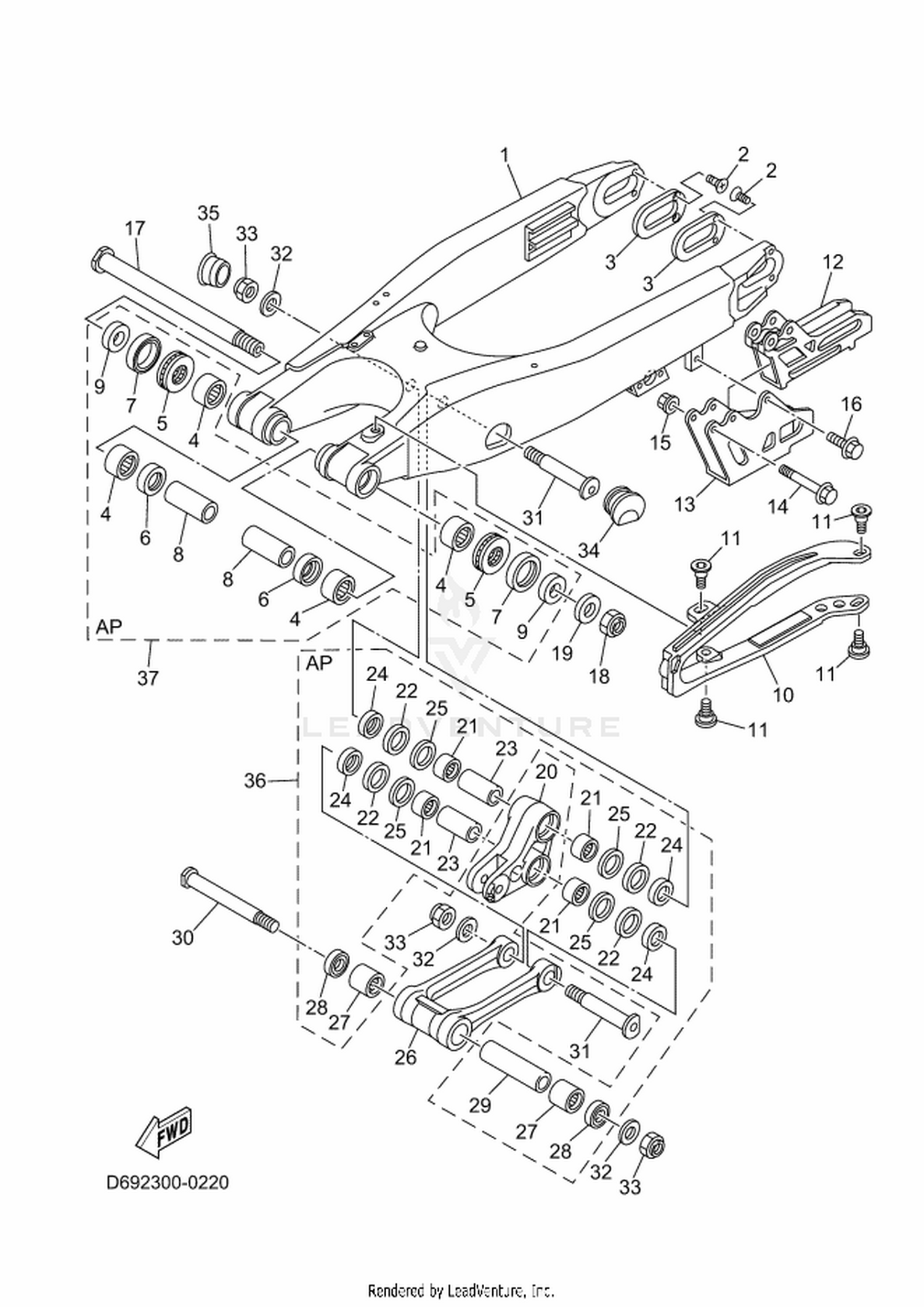 22 REAR ARM