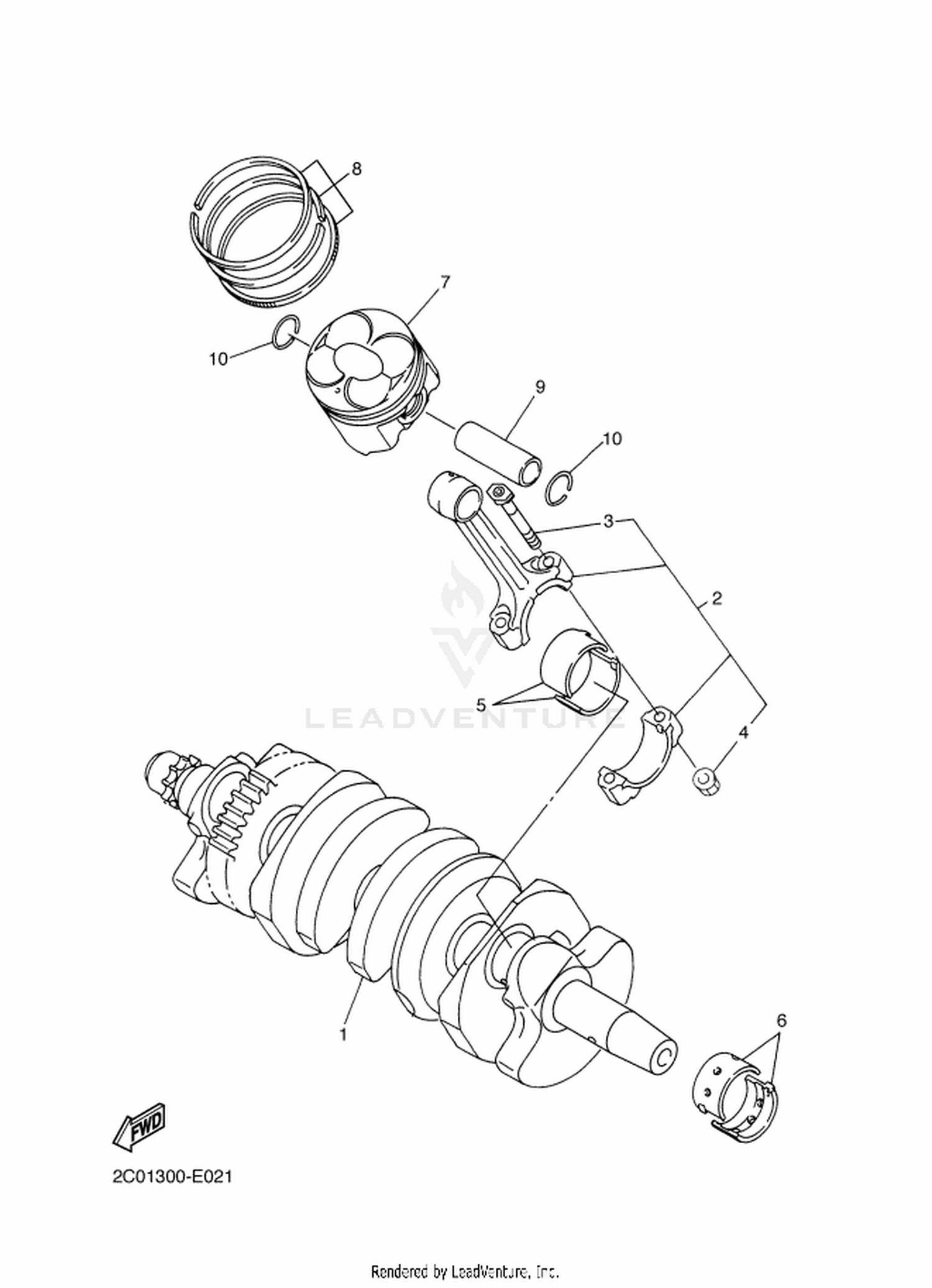 02 CRANKSHAFT  PISTON