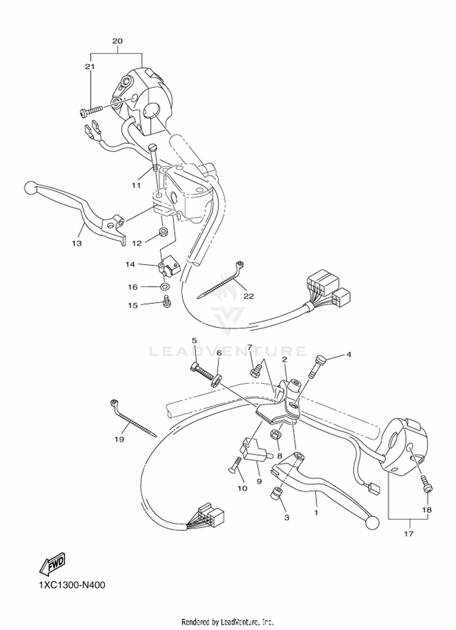 40 HANDLE SWITCH  LEVER