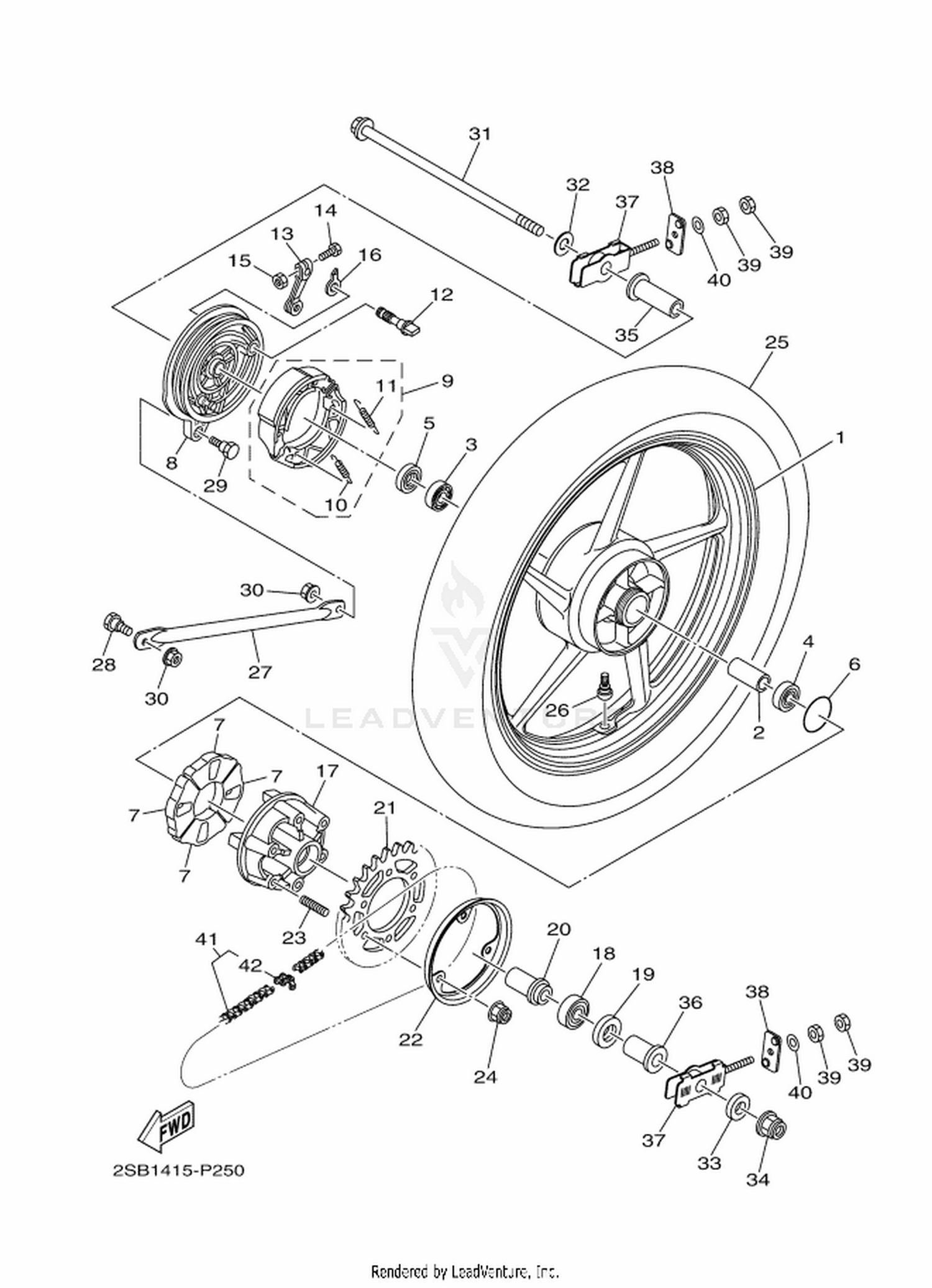 25 REAR WHEEL