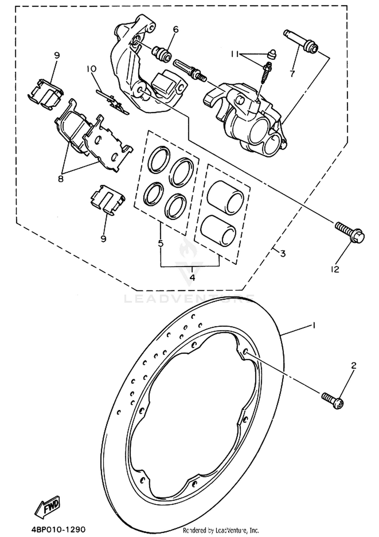 29 FRONT BRAKE CALIPER