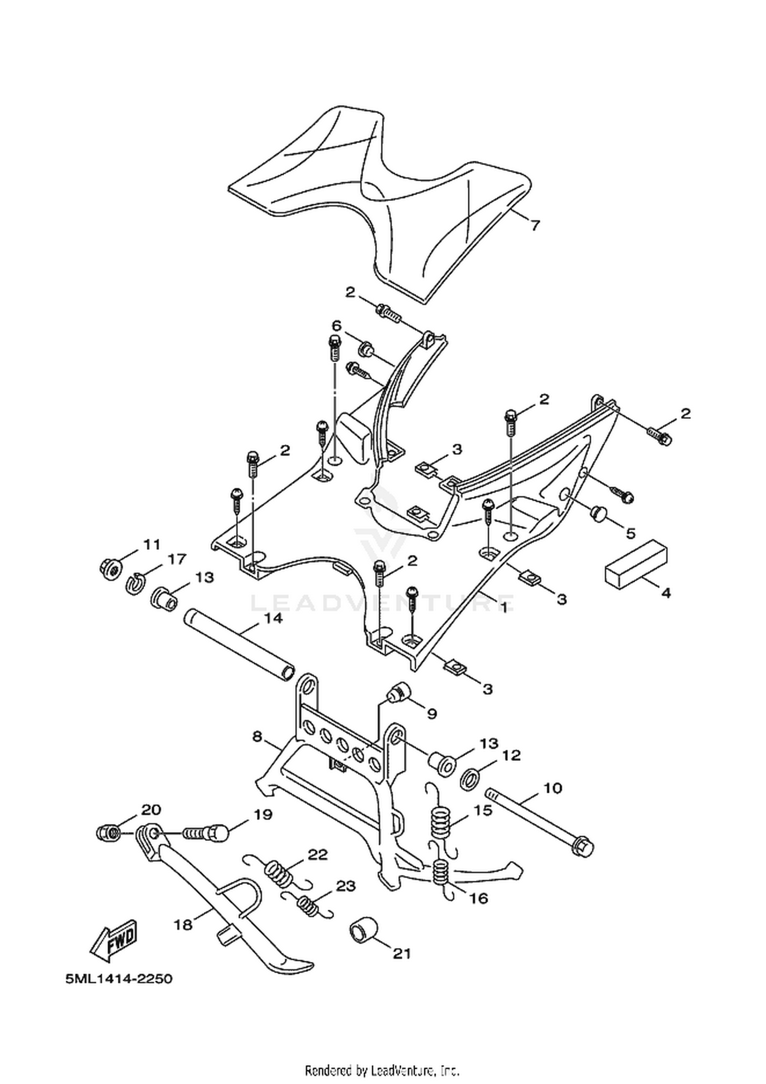 25 STAND  FOOTREST