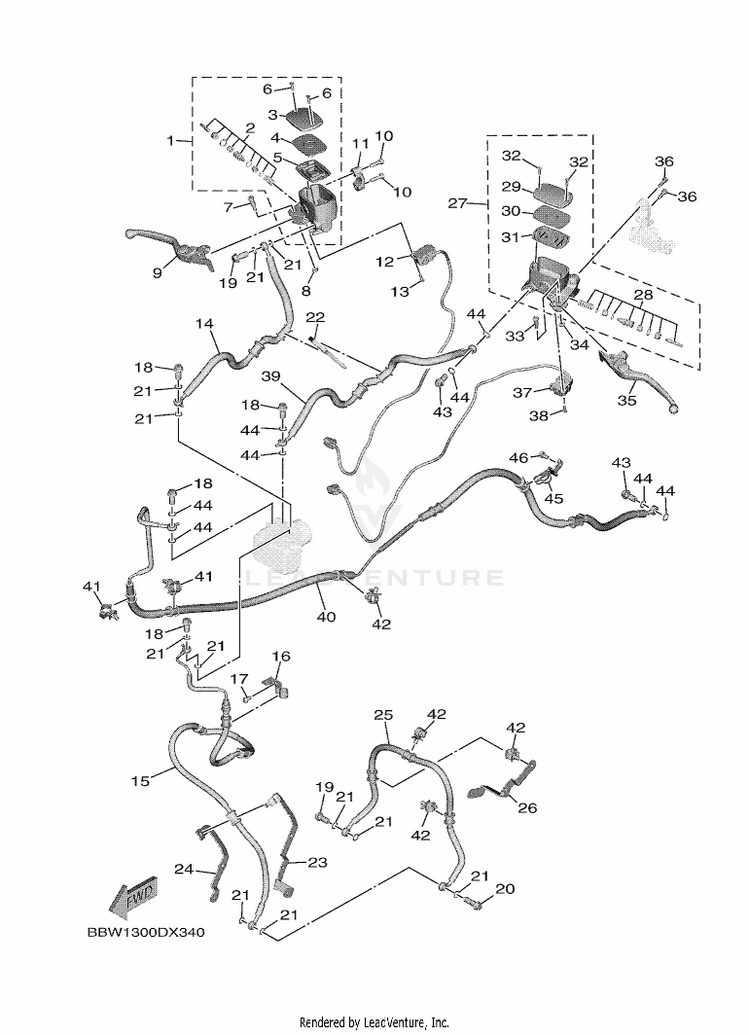 34 FRONT MASTER CYLINDER