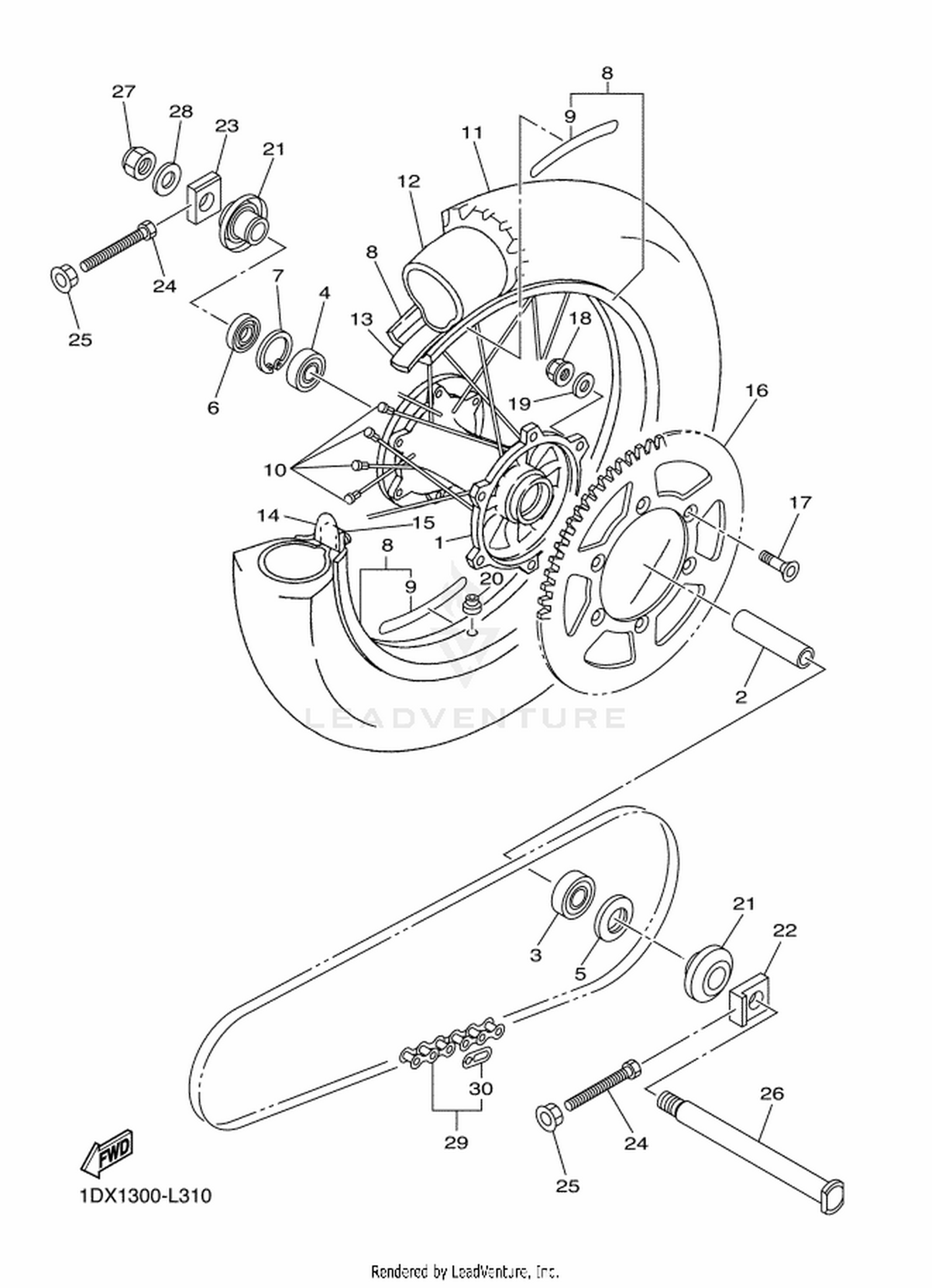 31 REAR WHEEL