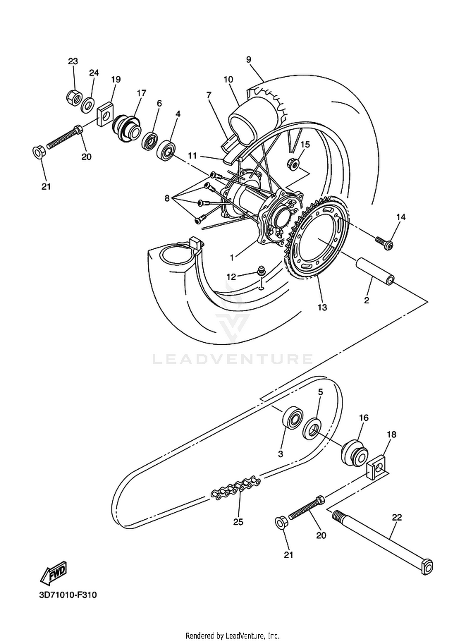 31 REAR WHEEL