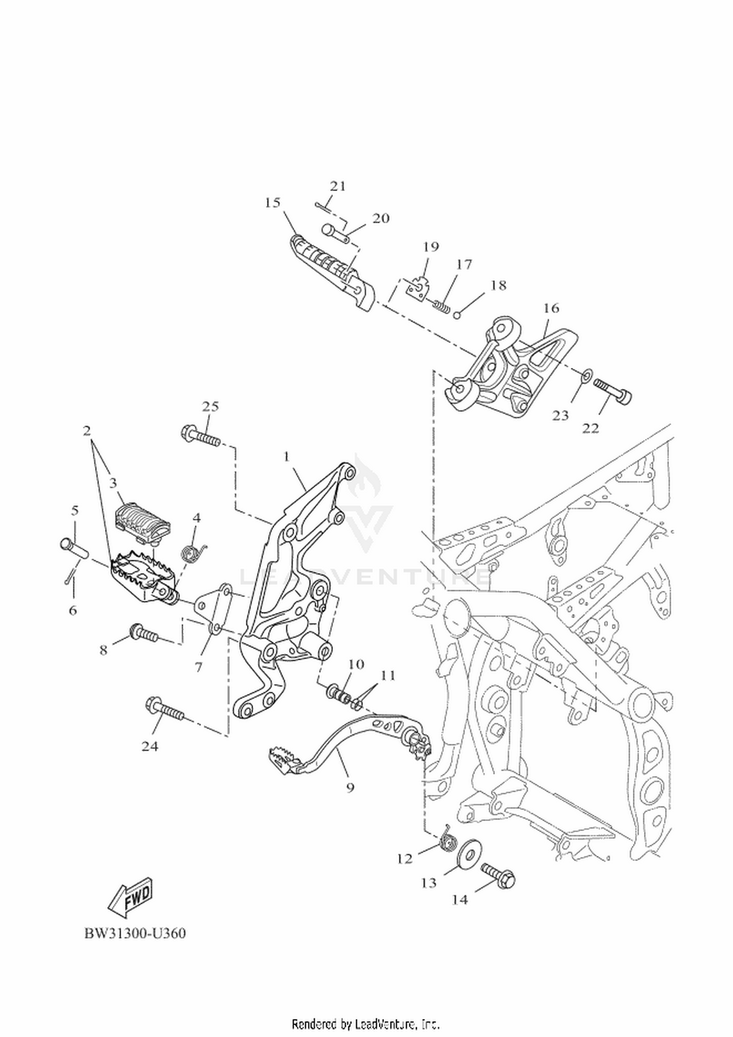 36 STAND  FOOTREST 2