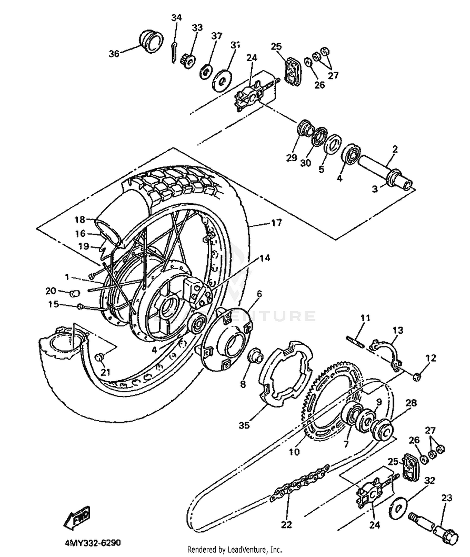 29 REAR WHEEL