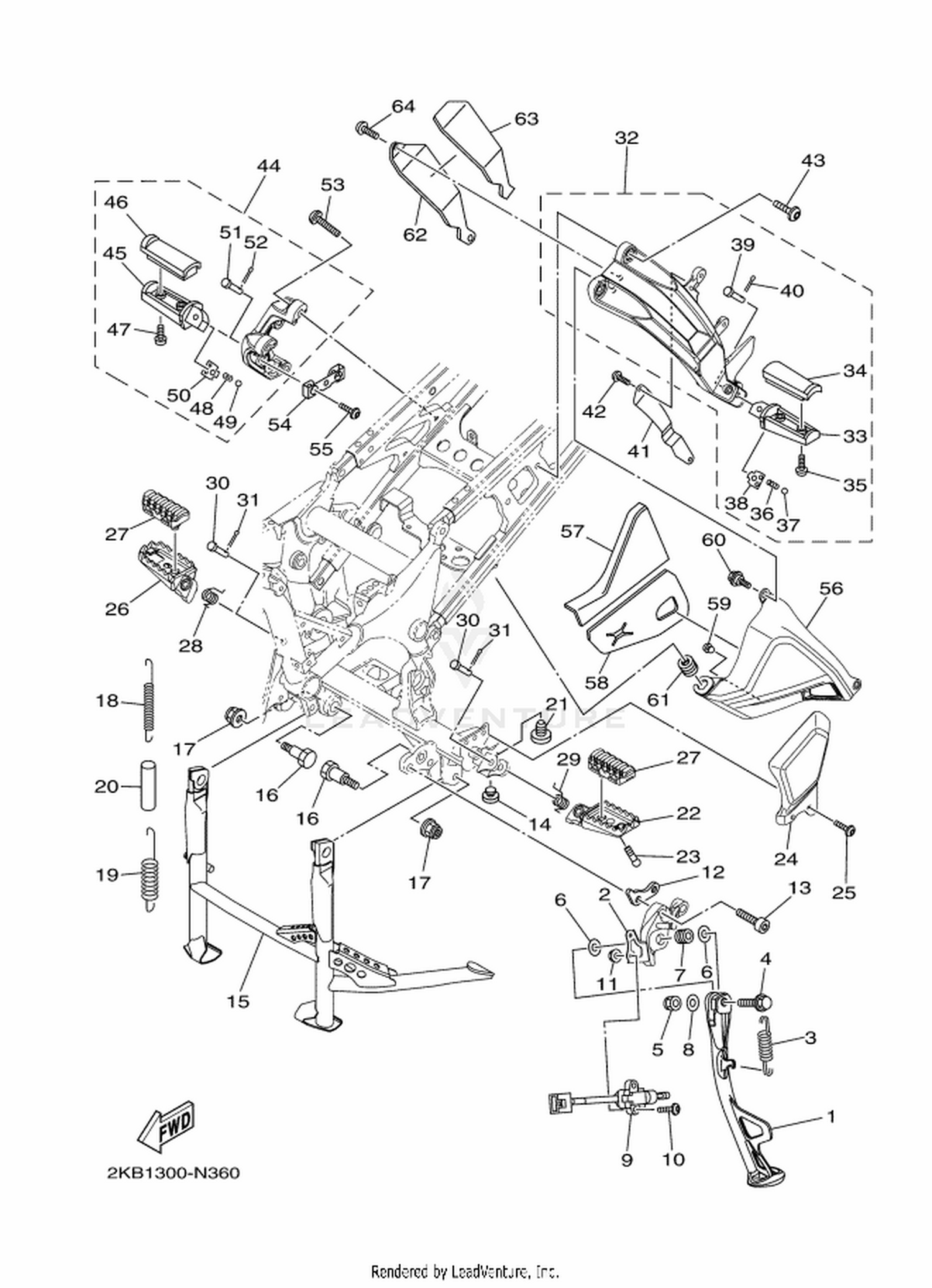 36 STAND  FOOTREST