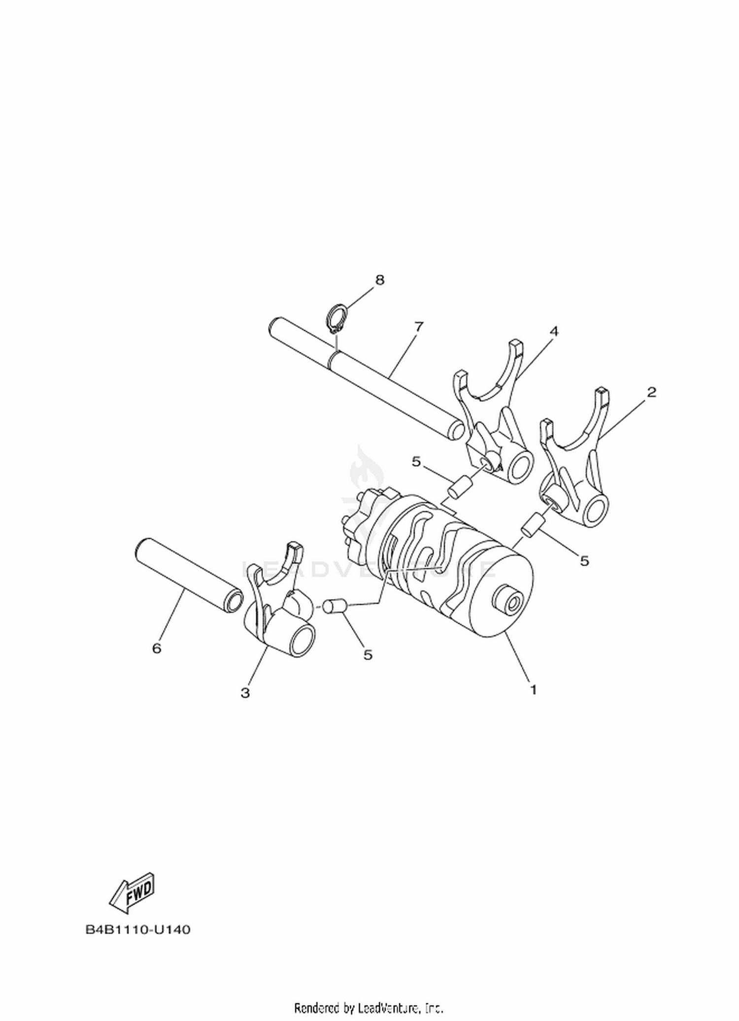17 SHIFT CAM  FORK
