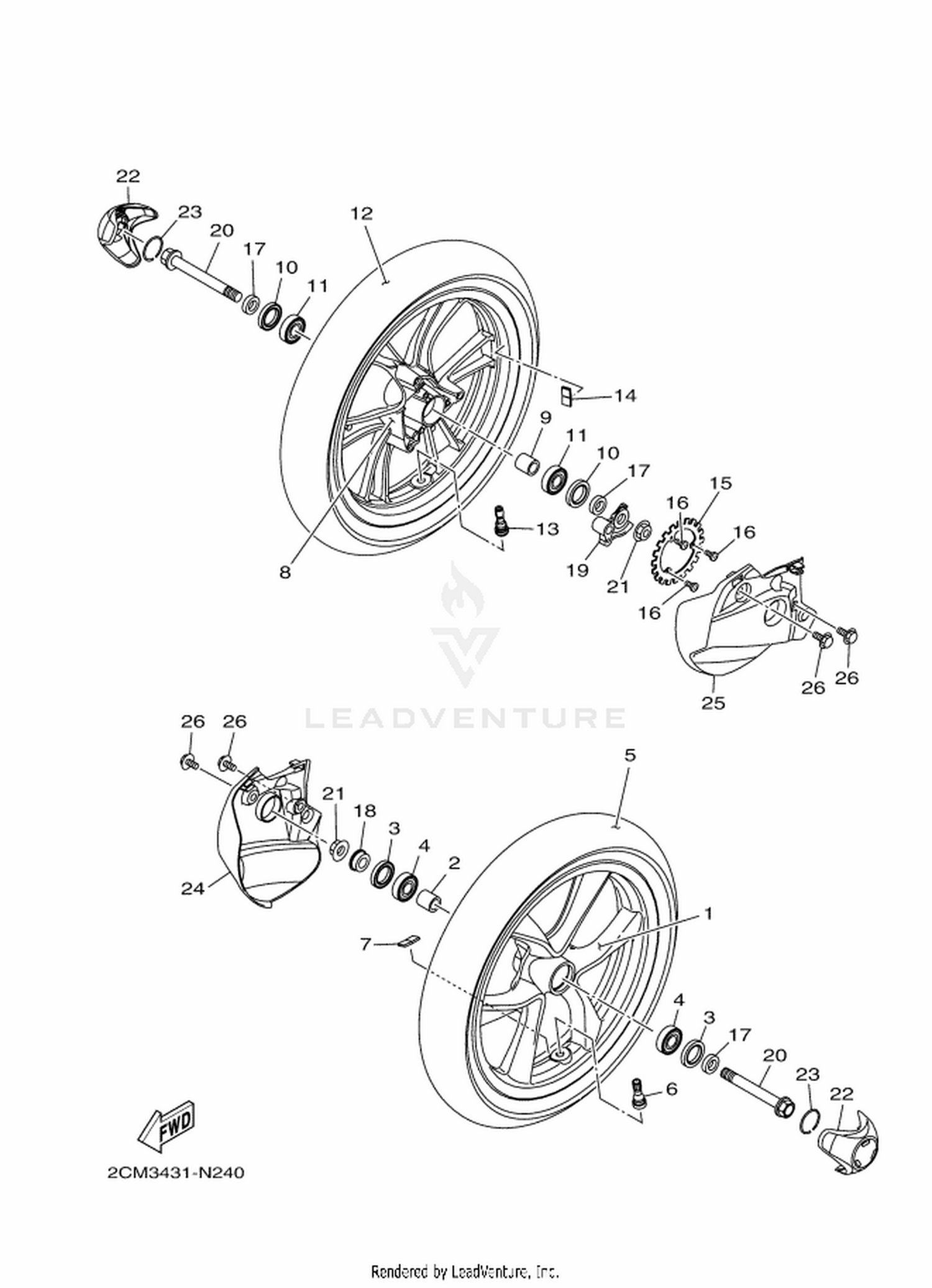 24 FRONT WHEEL