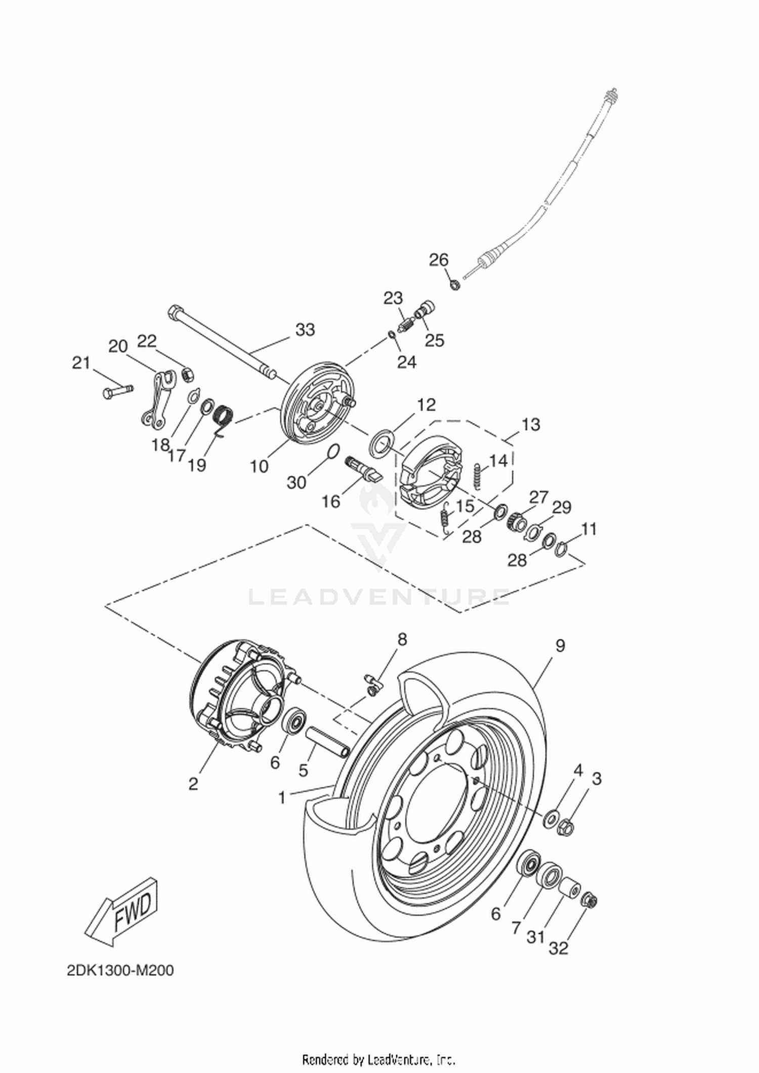 20 FRONT WHEEL