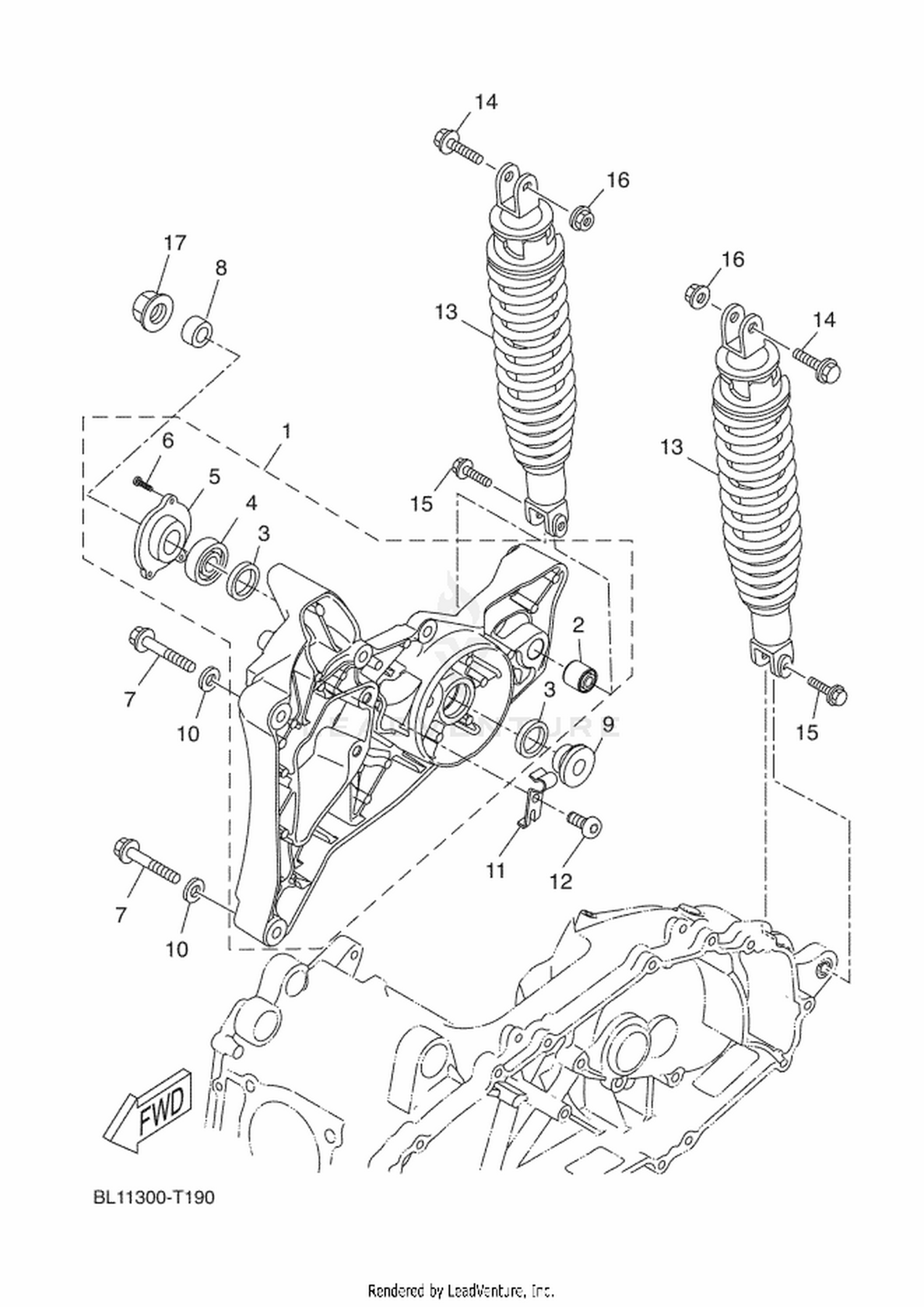 19 REAR ARM  SUSPENSION