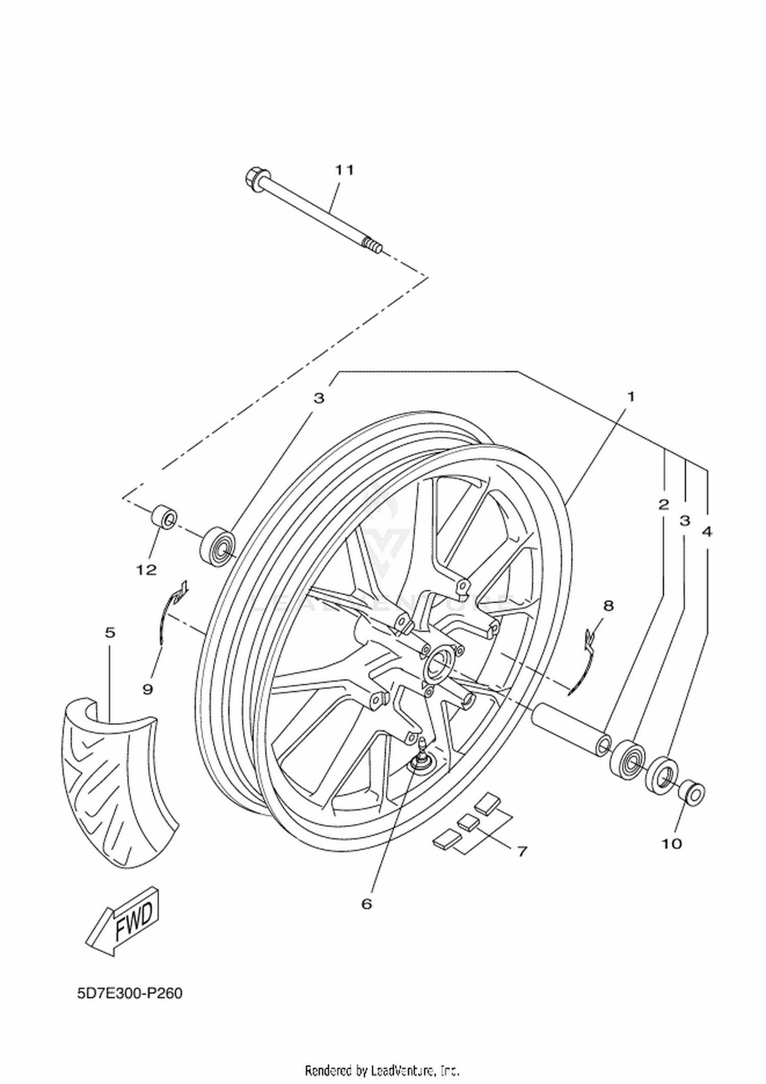 26 FRONT WHEEL