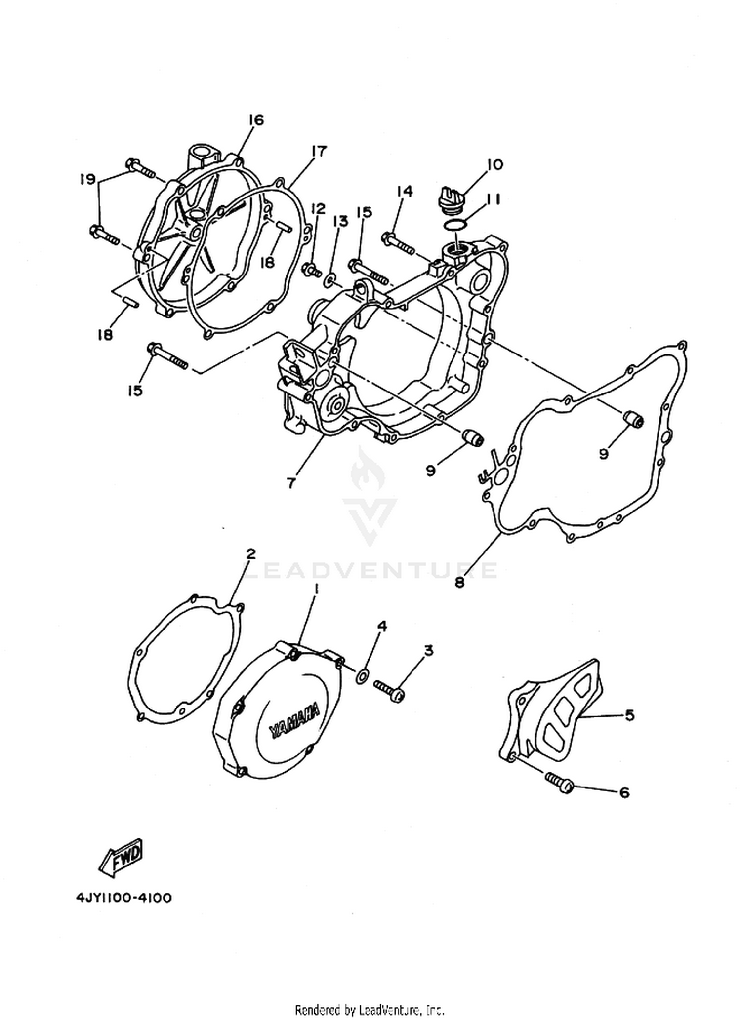 10 CRANKCASE COVER 1