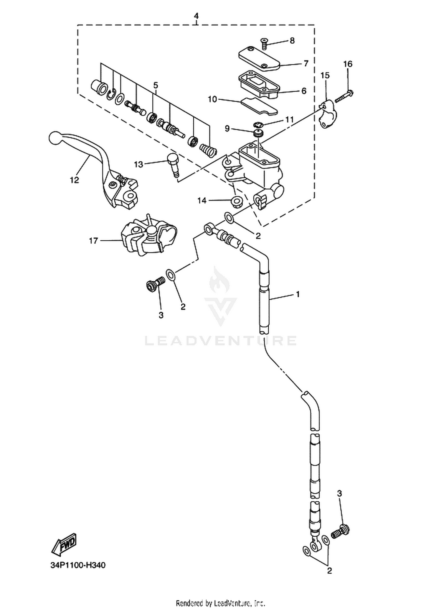 33 FRONT MASTER CYLINDER
