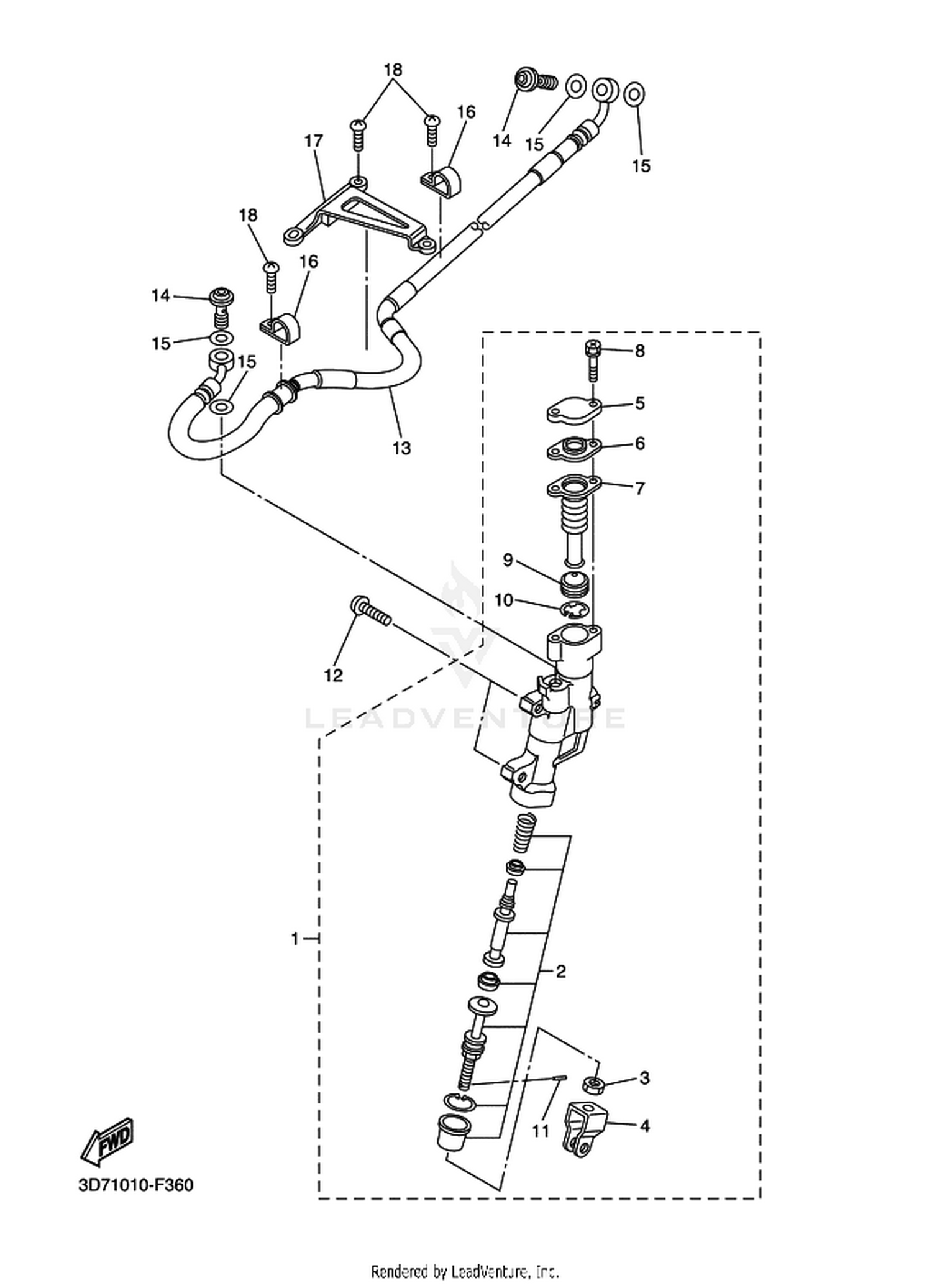 36 REAR MASTER CYLINDER