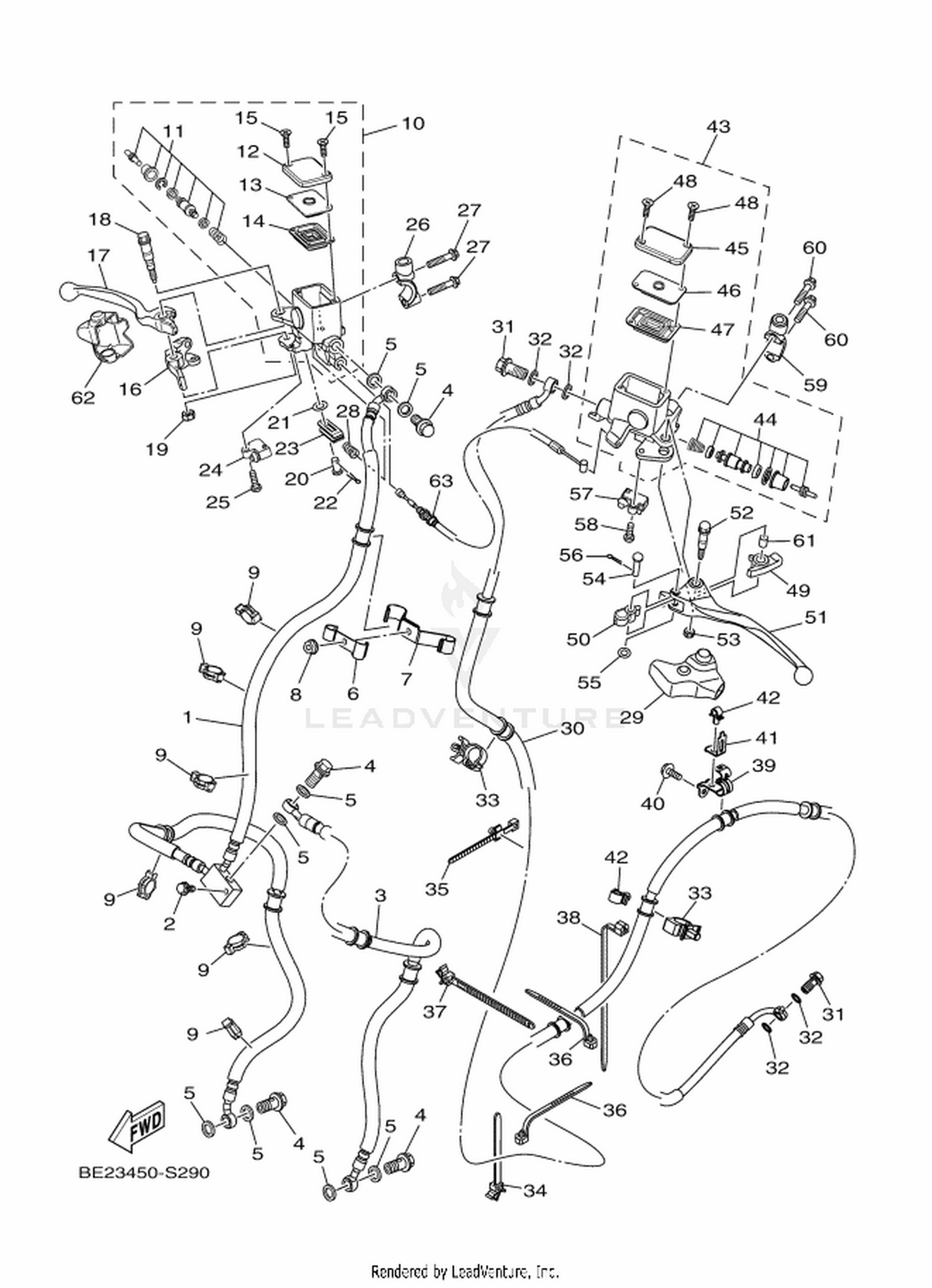 29 FRONT MASTER CYLINDER