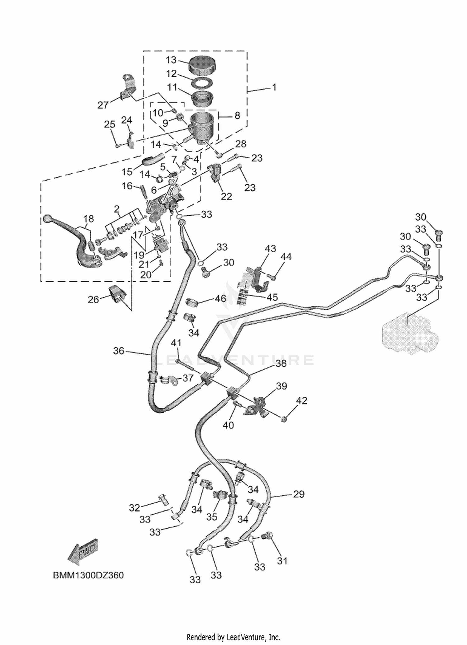36 FRONT MASTER CYLINDER
