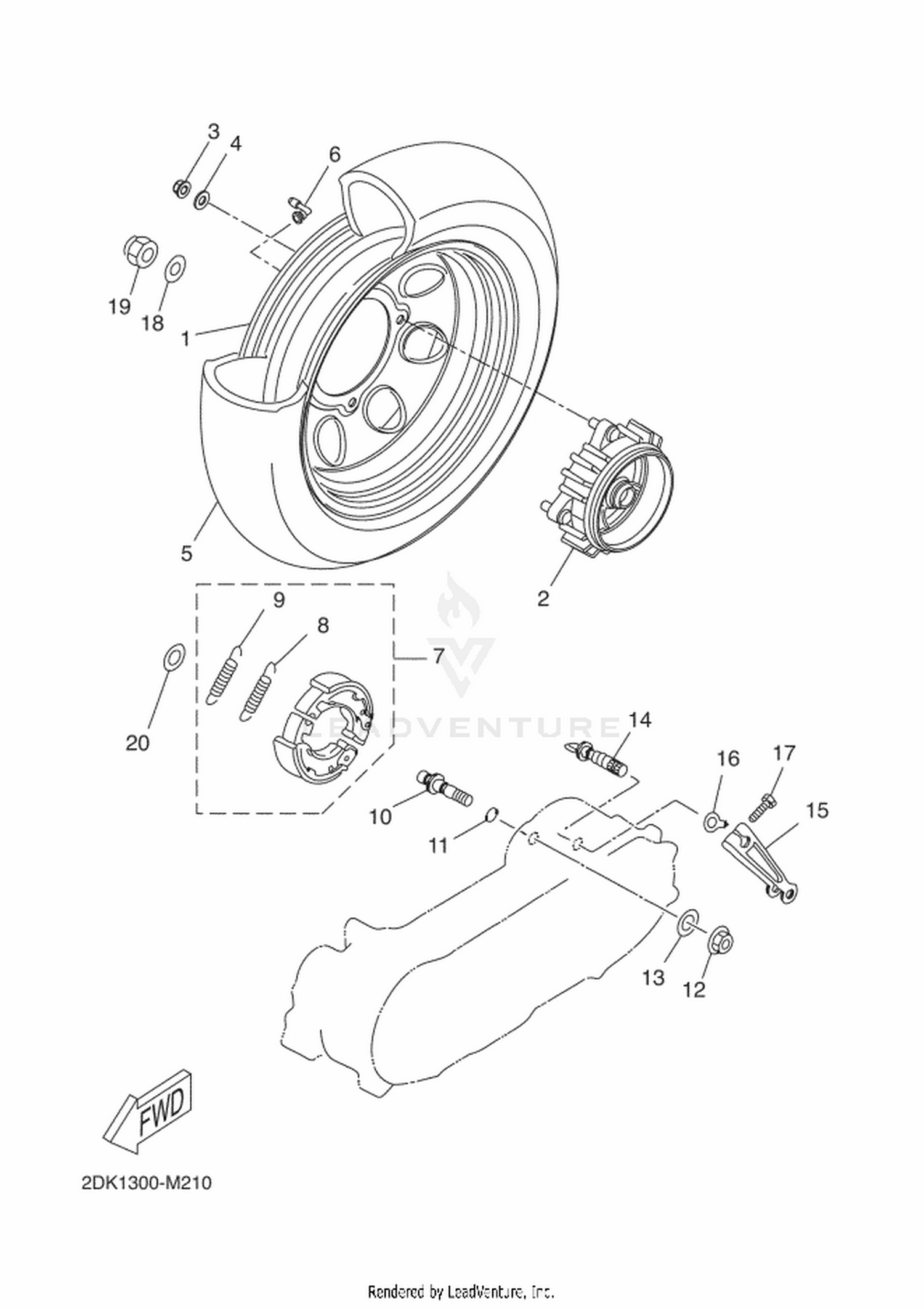 21 REAR WHEEL