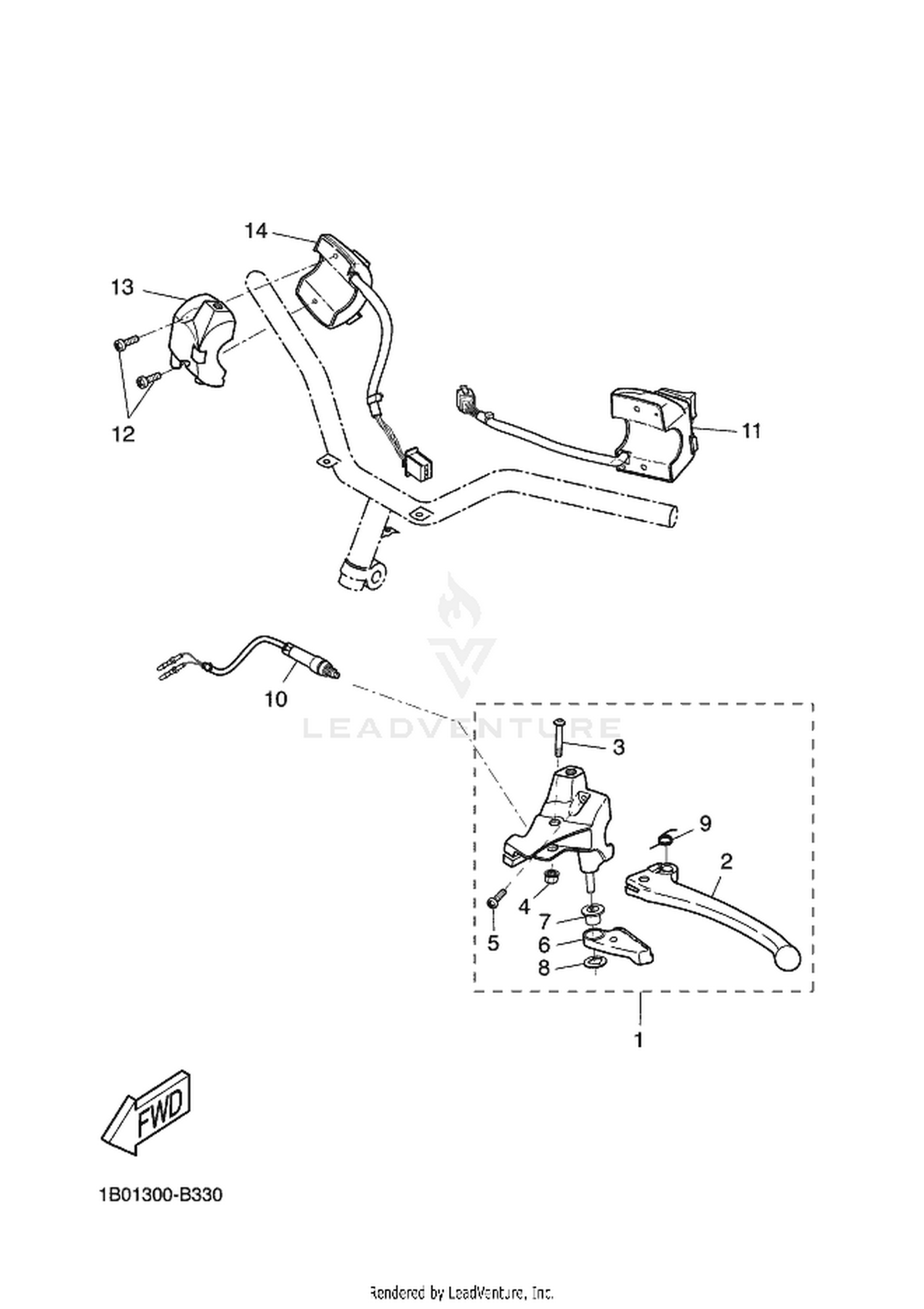 33 HANDLE SWITCH  LEVER