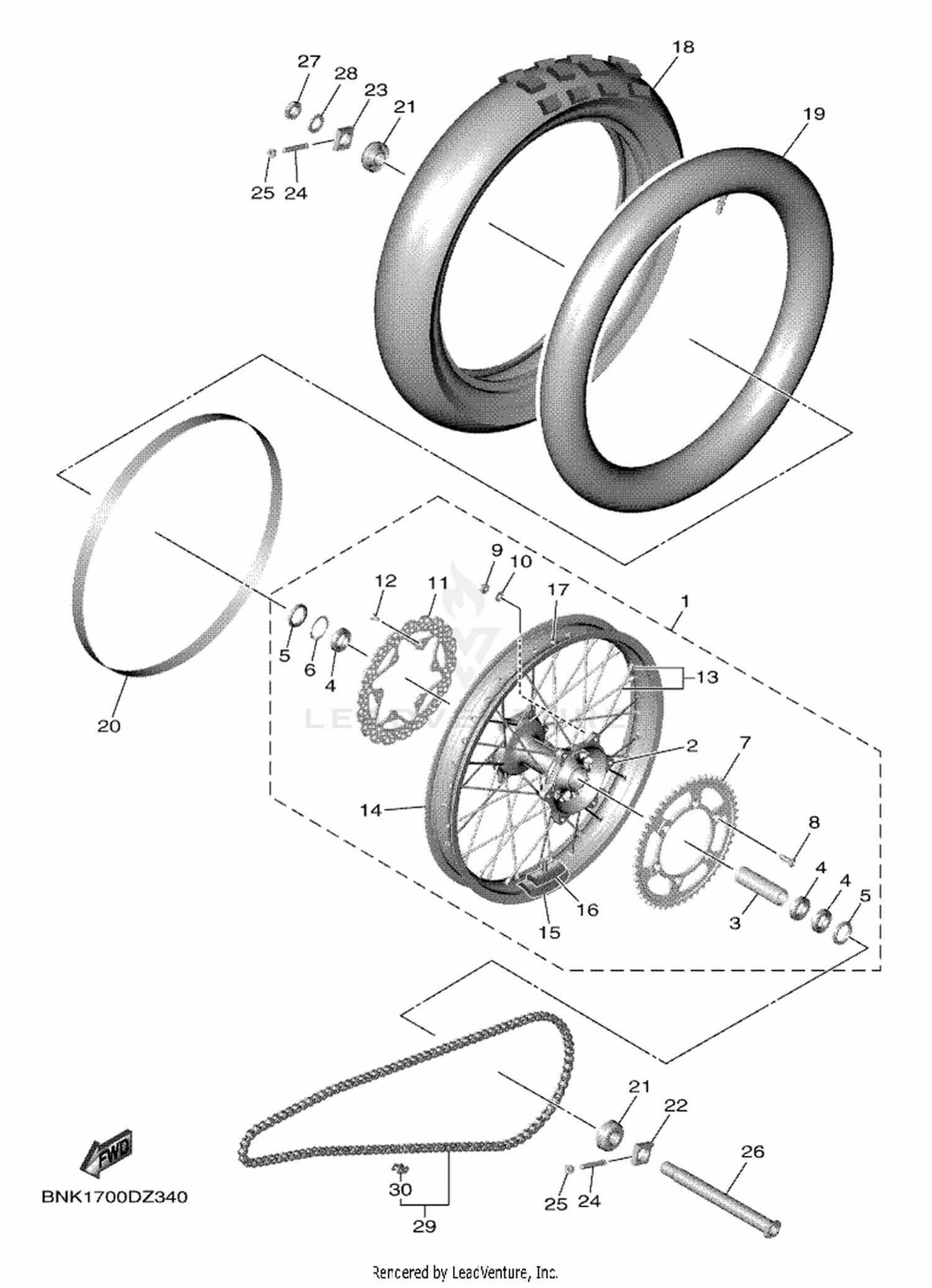 34 REAR WHEEL