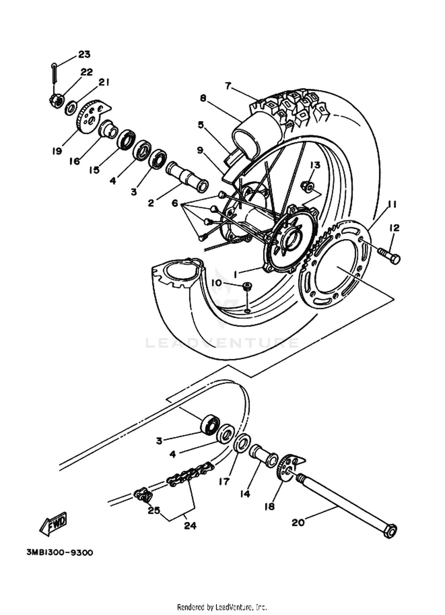 29 REAR WHEEL