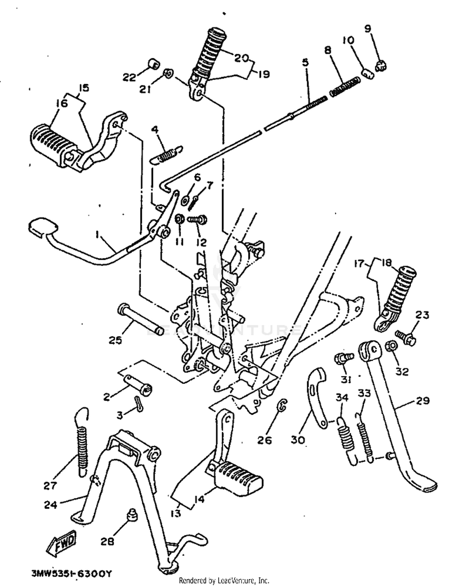 30 STAND  FOOTREST