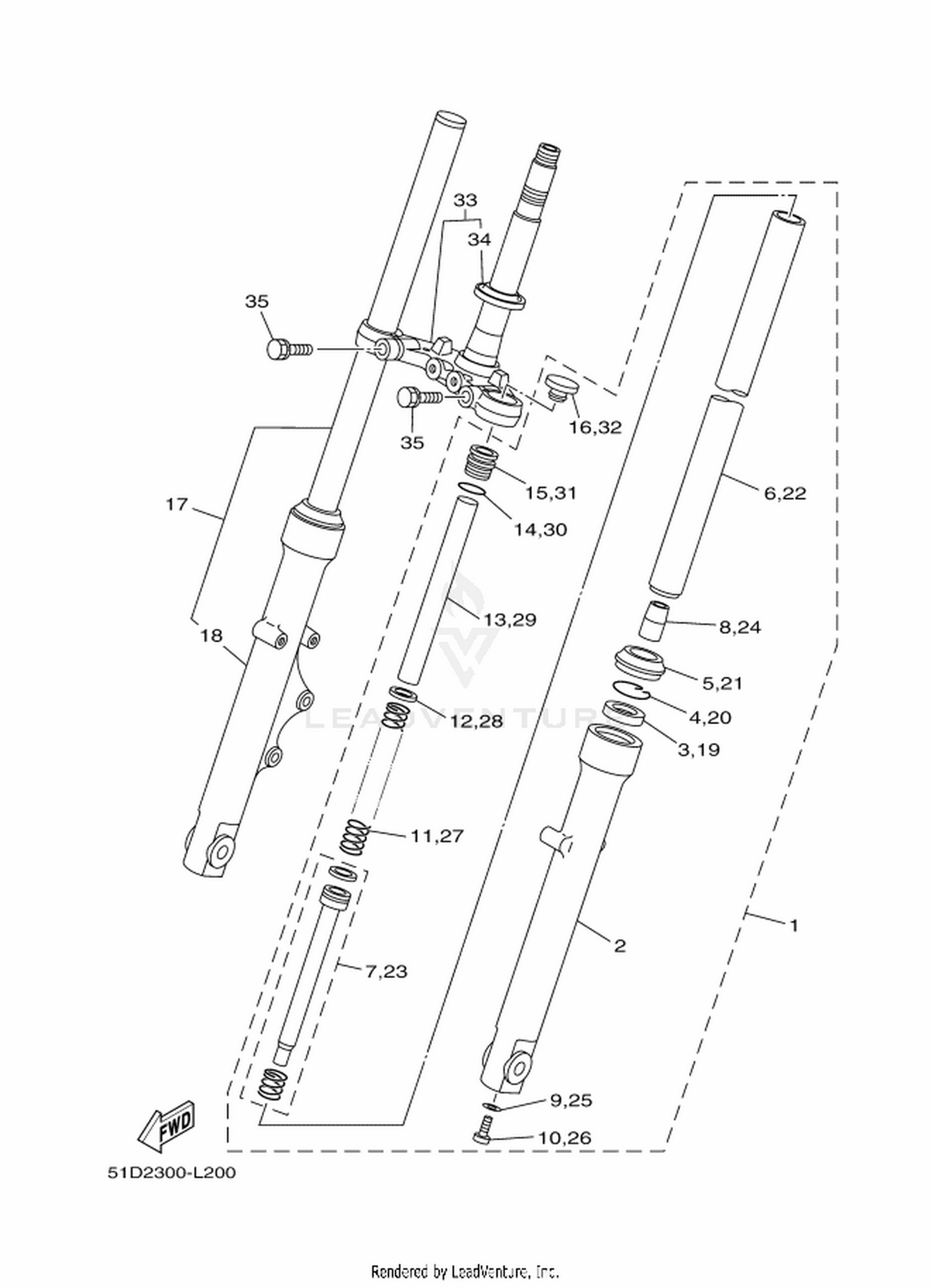 20 FRONT FORK