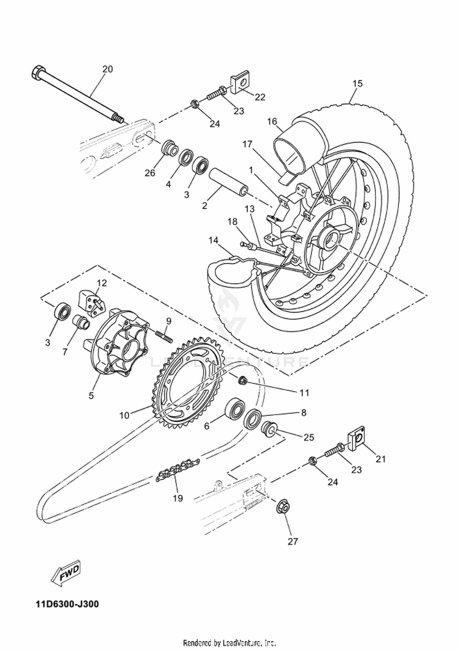 32 REAR WHEEL